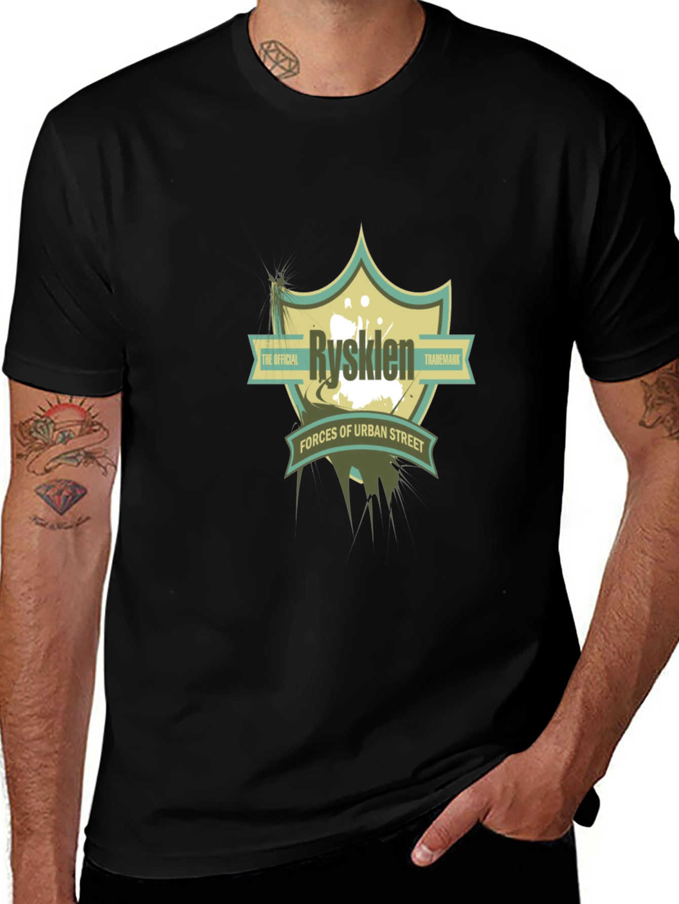 Rysklen Urban Street Forces Graphic T-Shirt