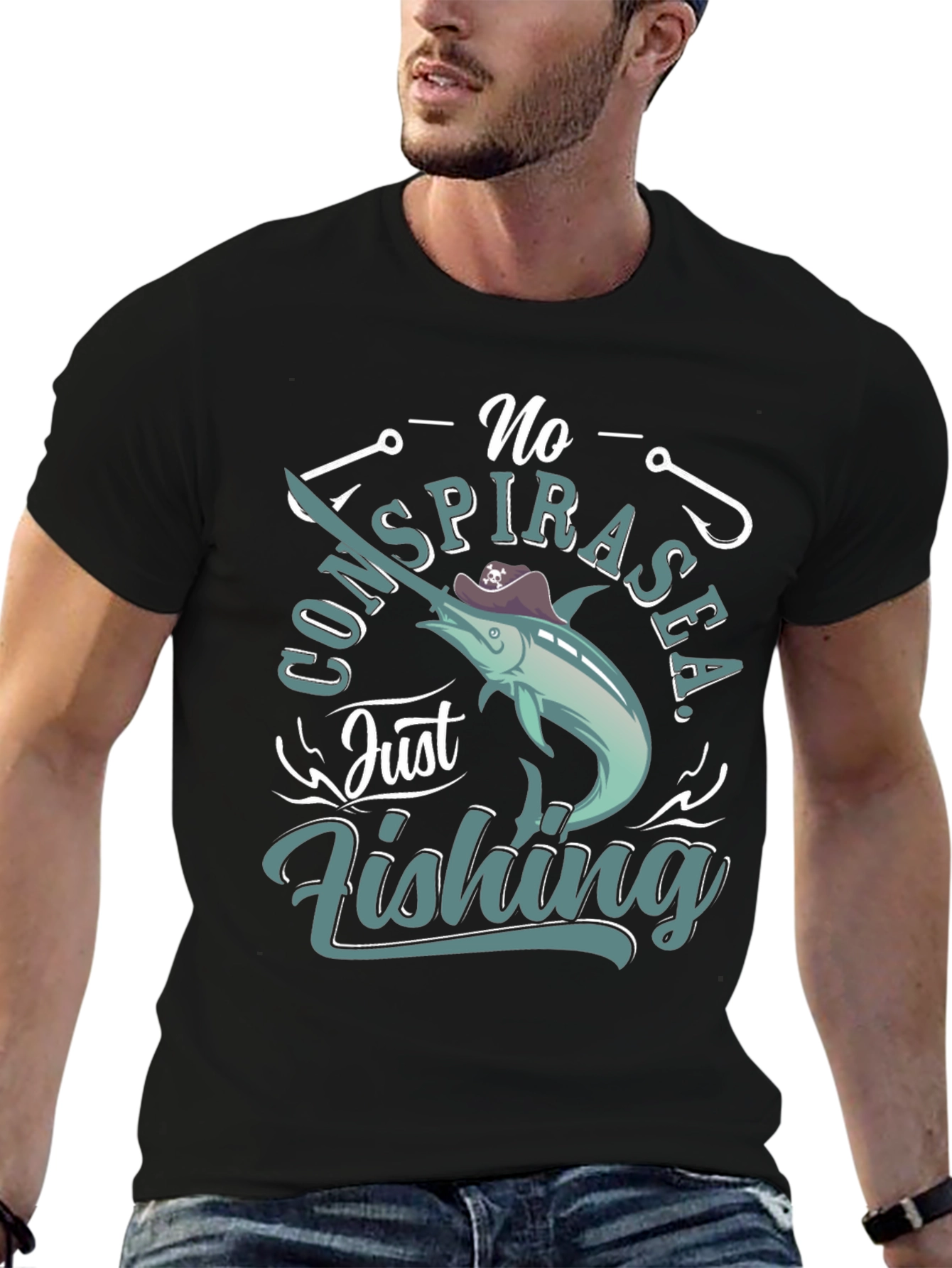 No Spirasea Just Fishing T-Shirt