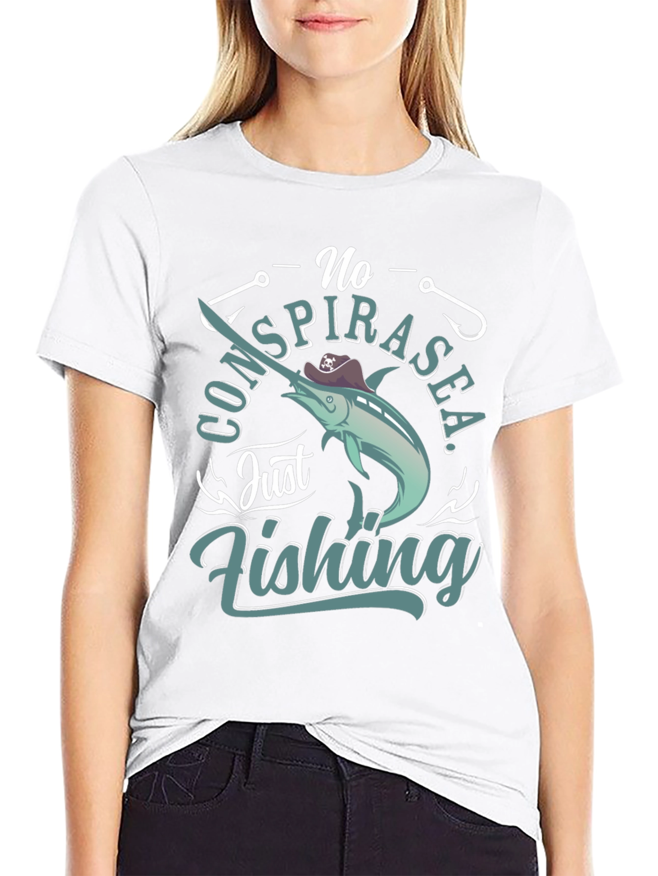 No Spirasea Just Fishing T-Shirt