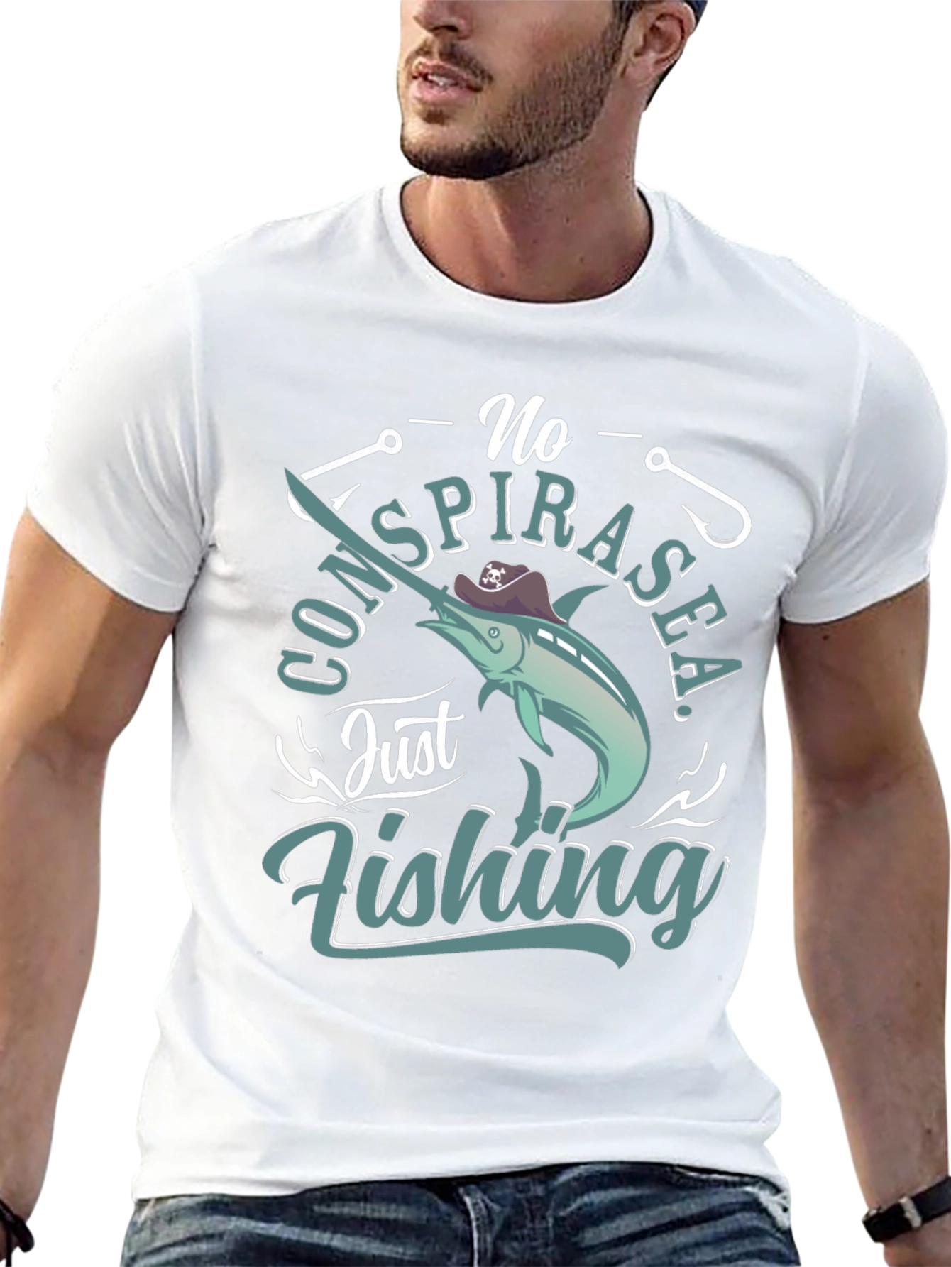 No Spirasea Just Fishing T-Shirt