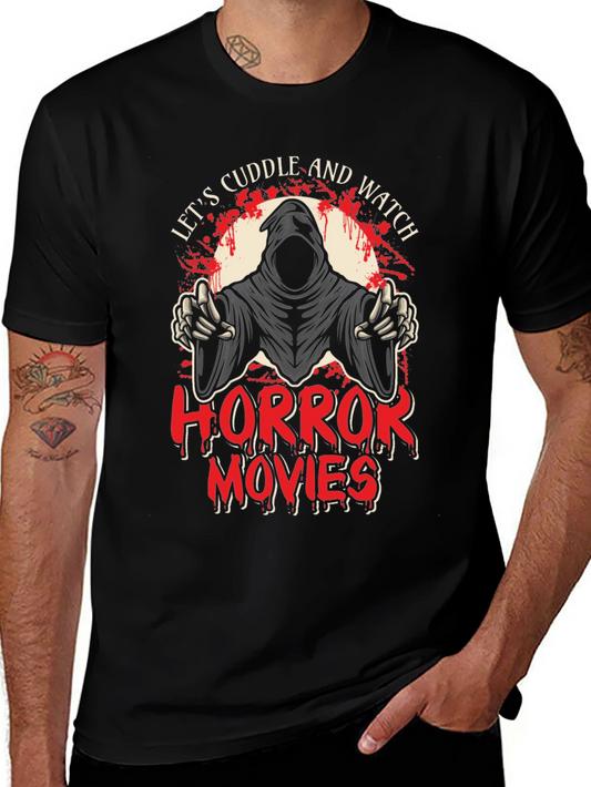 Lets Cuddle and Watch Horror Movies Graphic Tee