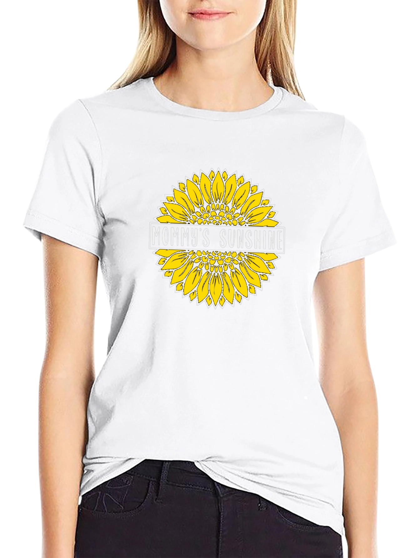 Mommys Sunshine Sunflower Graphic T-Shirt