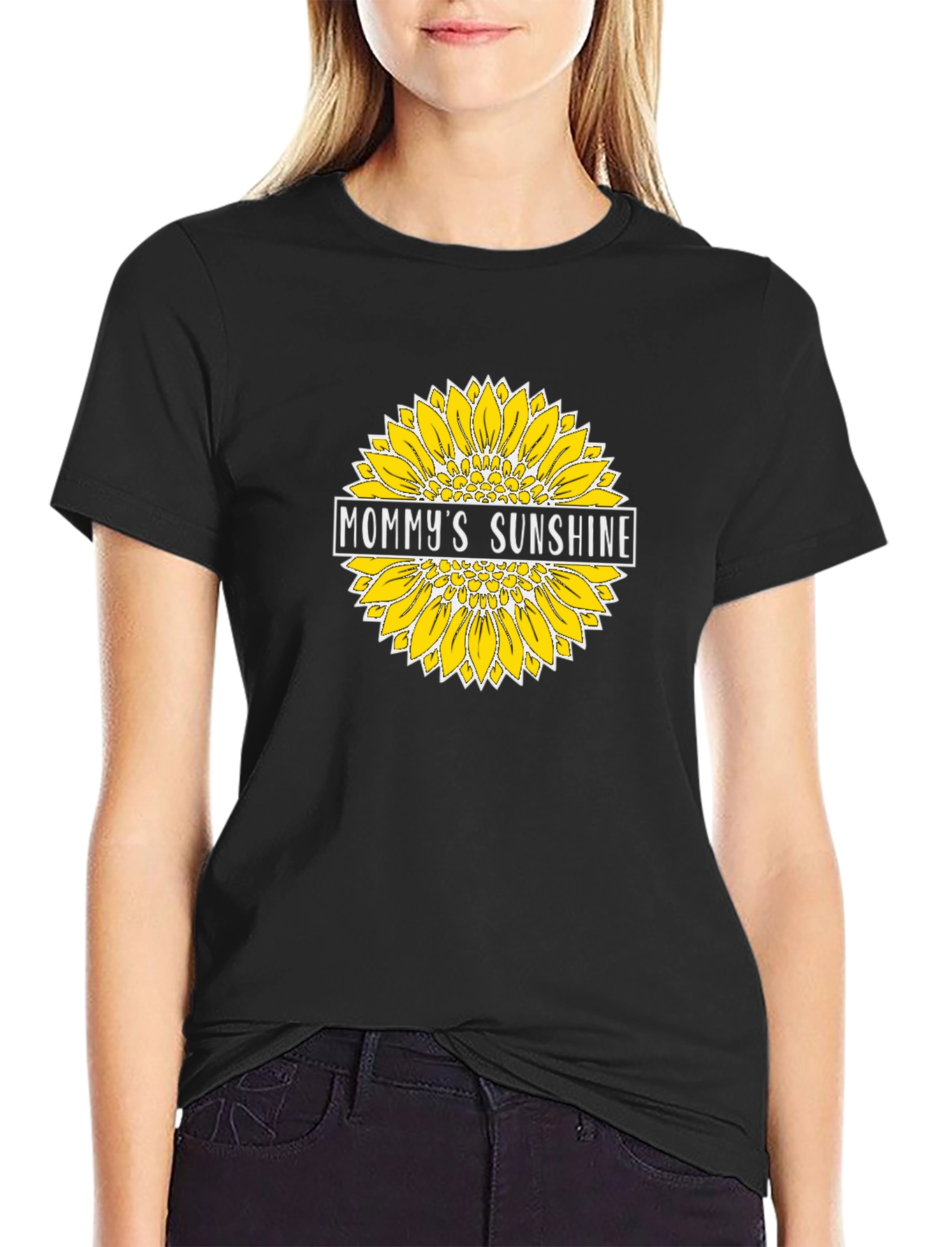 Mommys Sunshine Sunflower Graphic T-Shirt