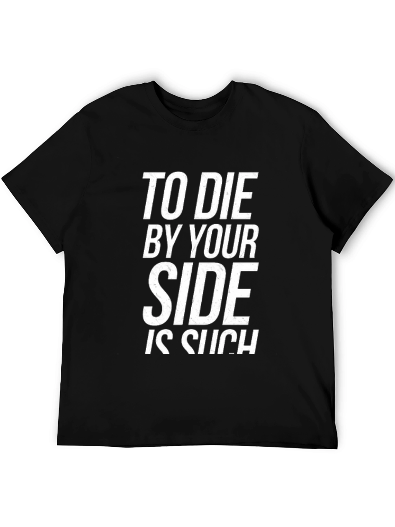 To Die By Your Side Graphic Tee - Black