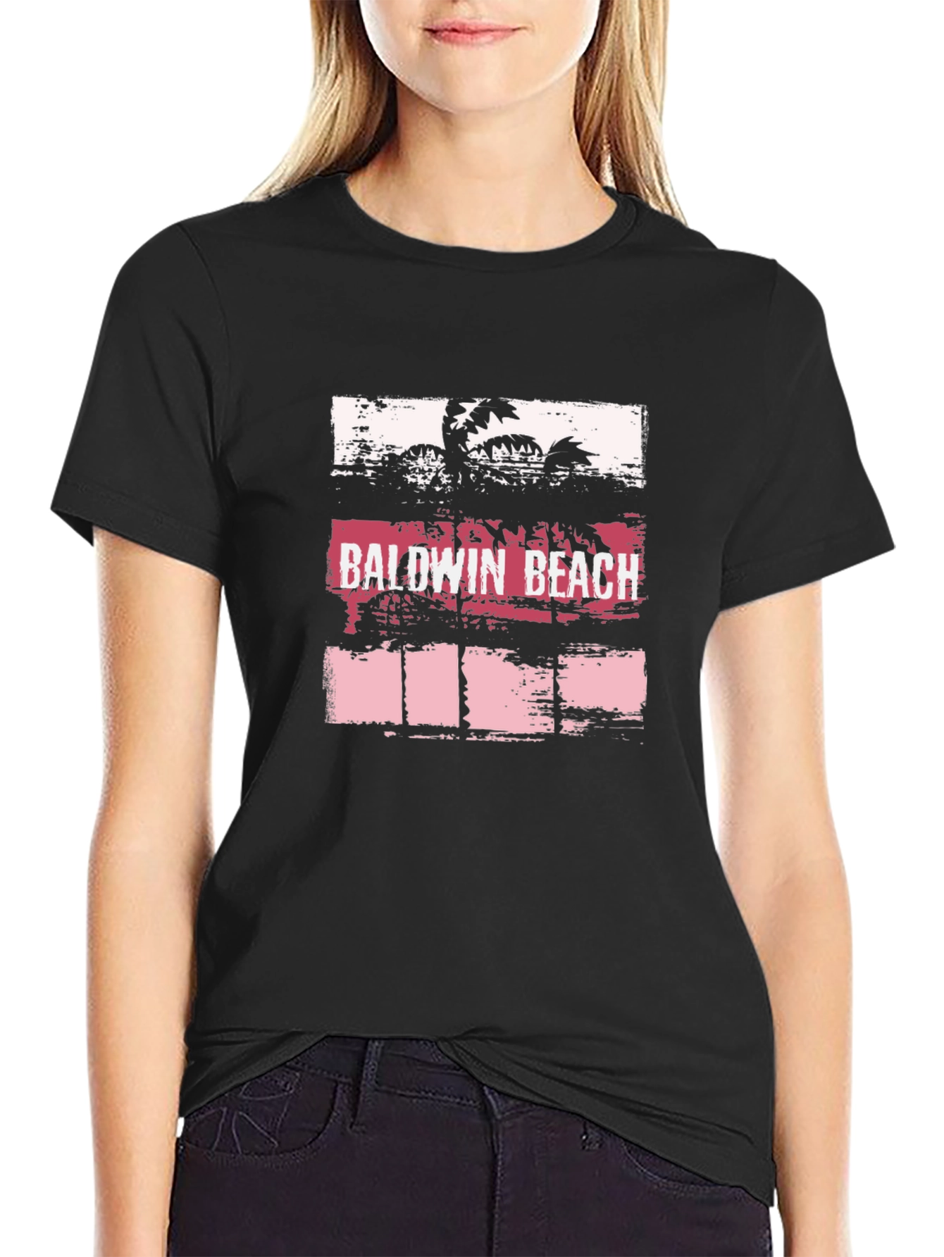 Baldwin Beach Graphic Tee - Tropical Palm Tree T-Shirt