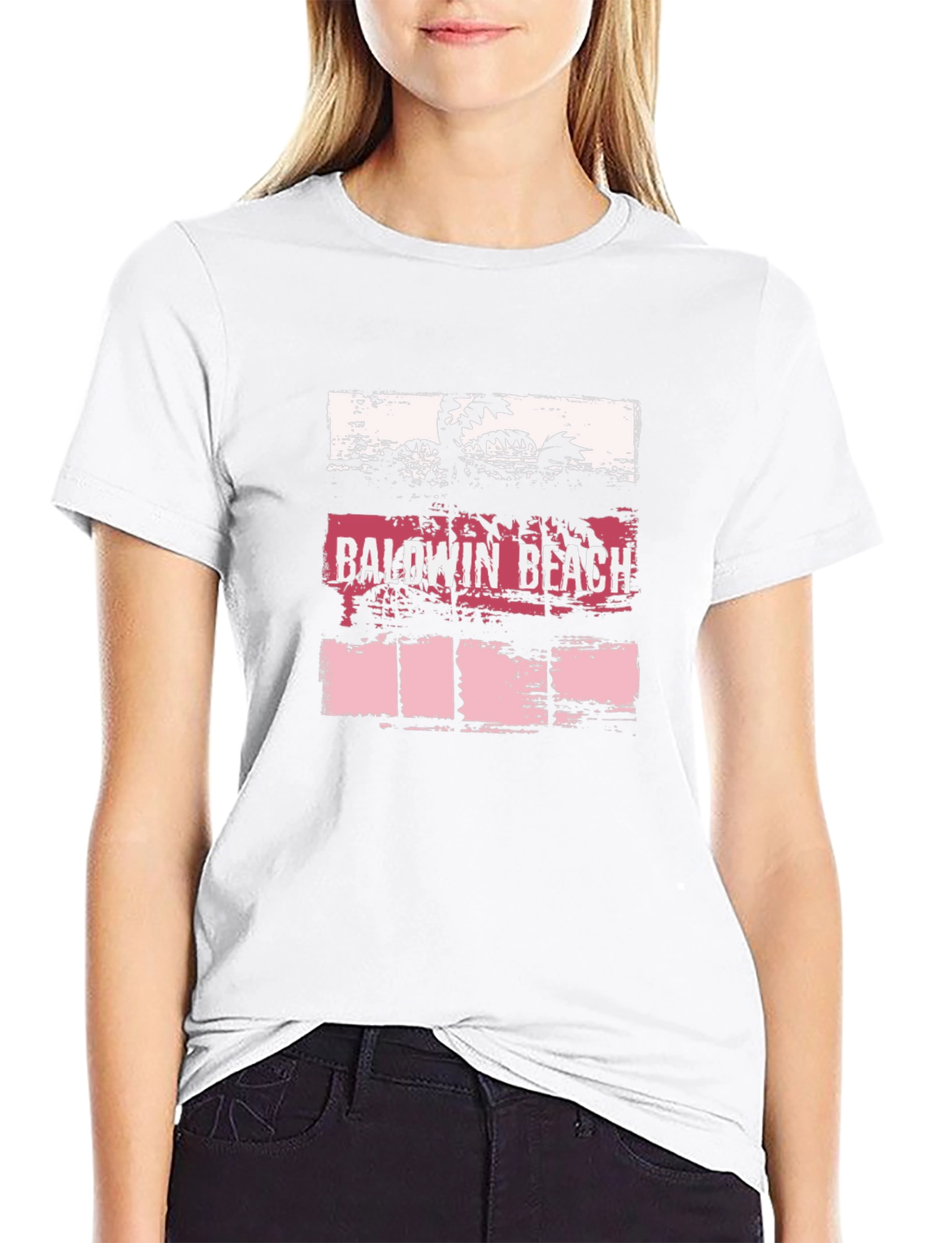 Baldwin Beach Graphic Tee - Tropical Palm Tree T-Shirt