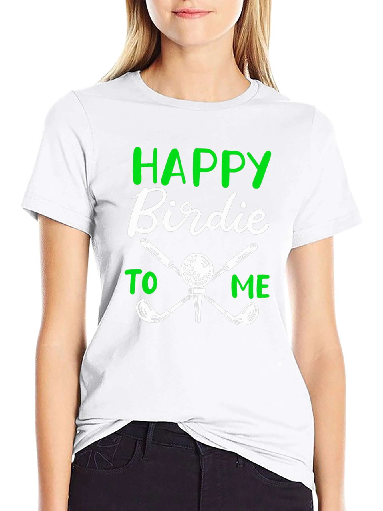 Happy Birdie Golf T-Shirt - Black