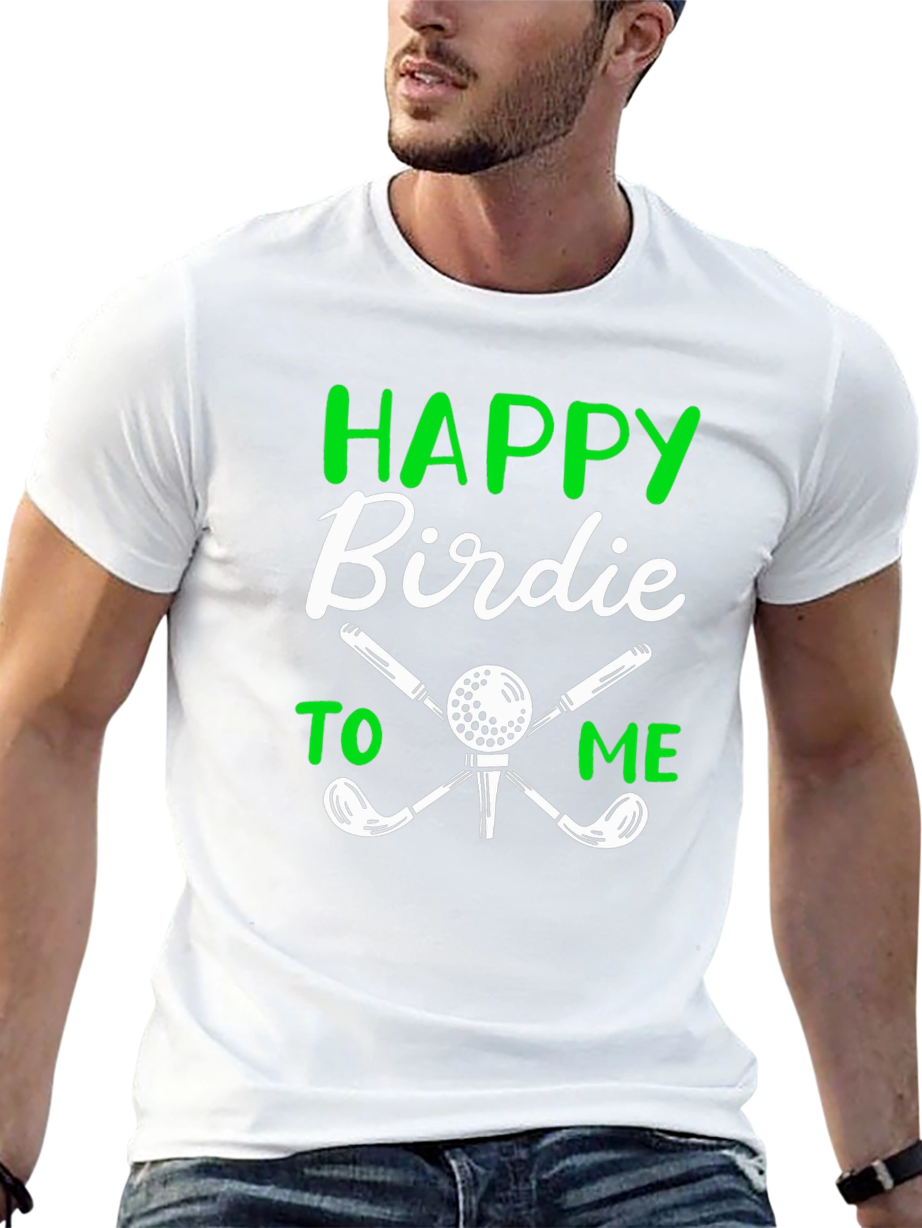 Happy Birdie Golf T-Shirt - Black
