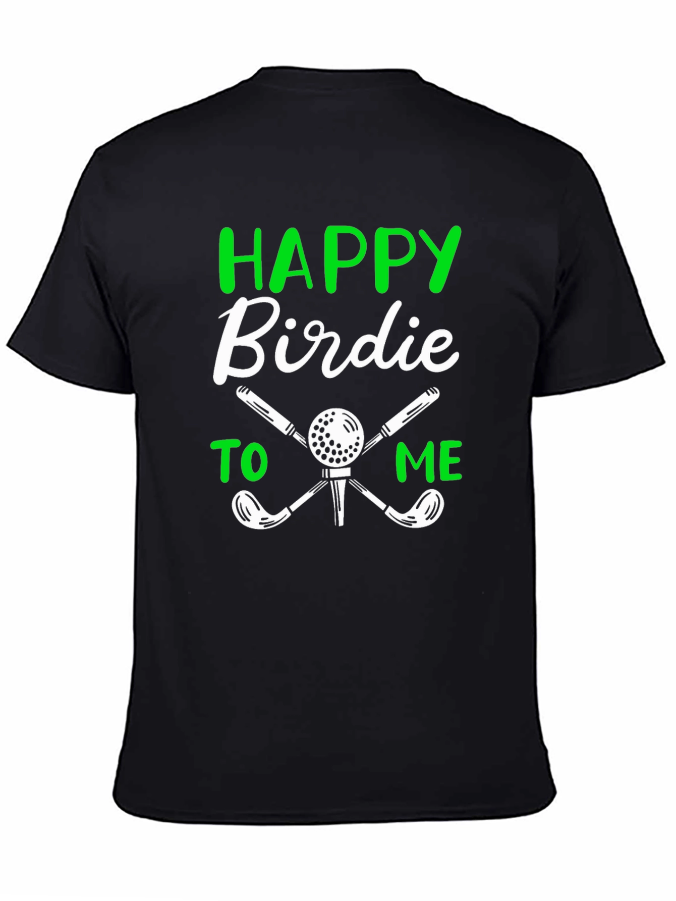 Happy Birdie Golf T-Shirt - Black