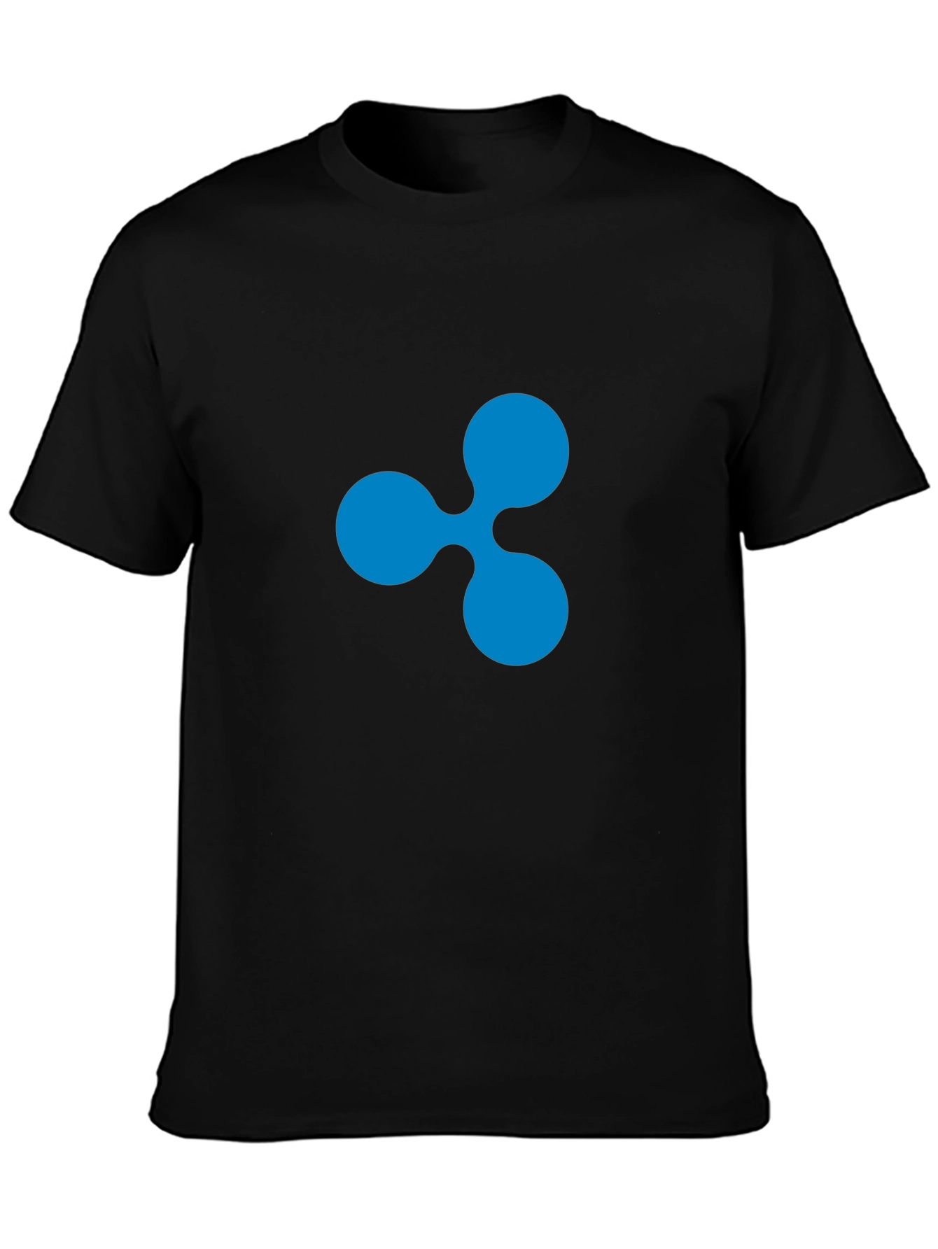 Ripple Crypto Black T-Shirt - Modern Casual Wear