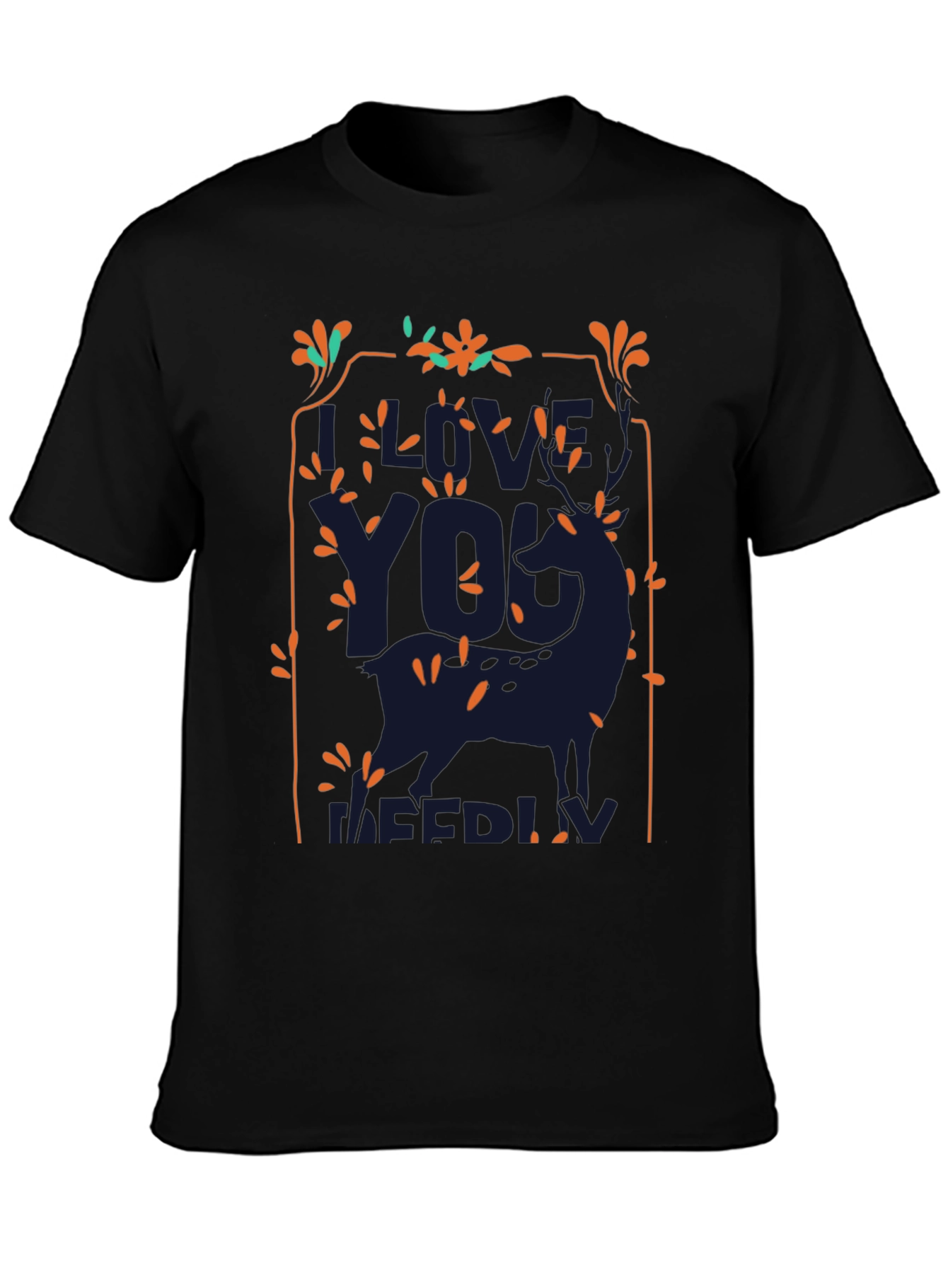 Live Your Melody Black Graphic Tee