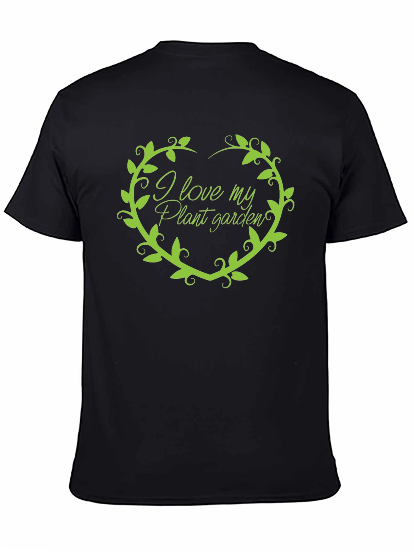 I Love My Plant Garden Black T-Shirt