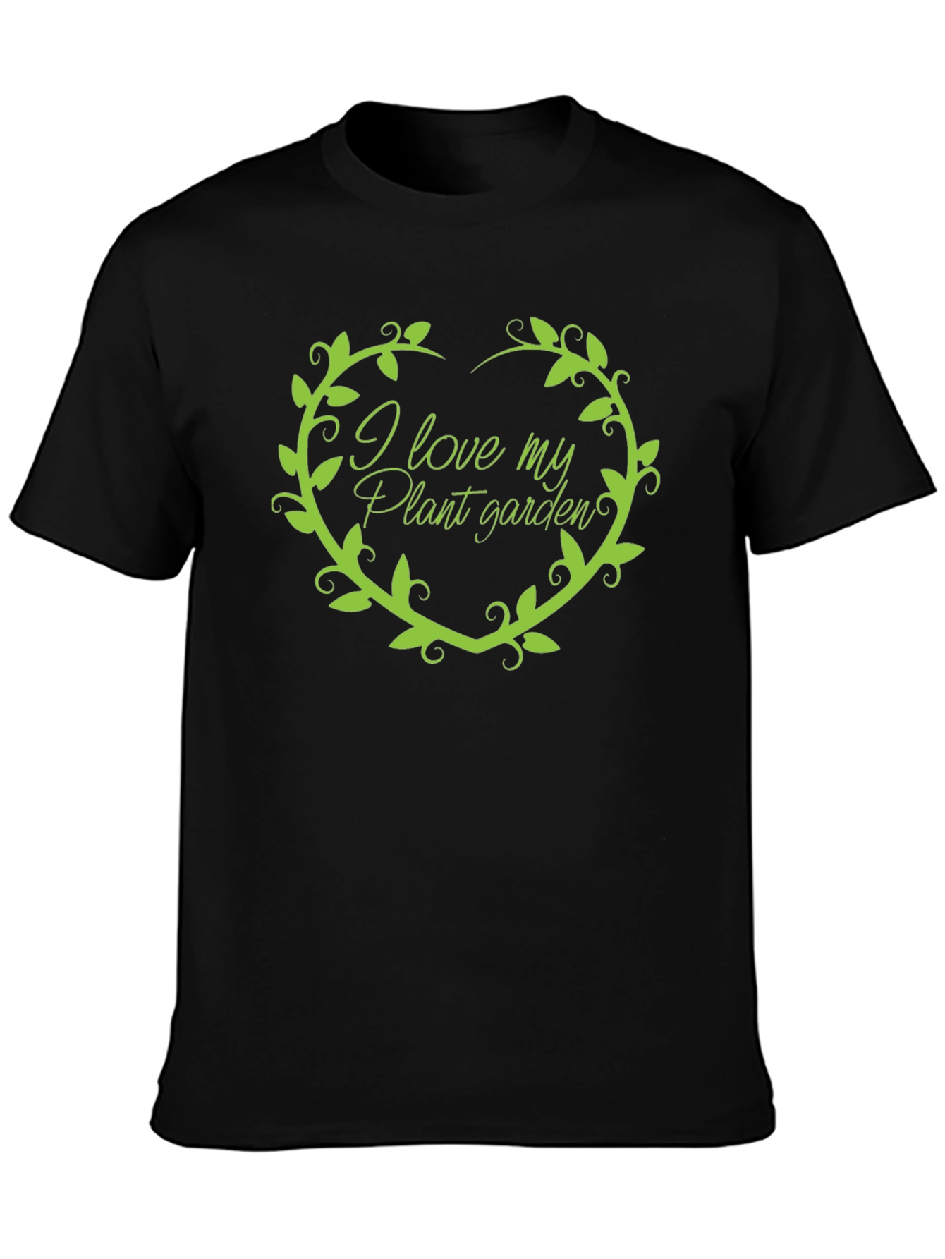 I Love My Plant Garden Black T-Shirt