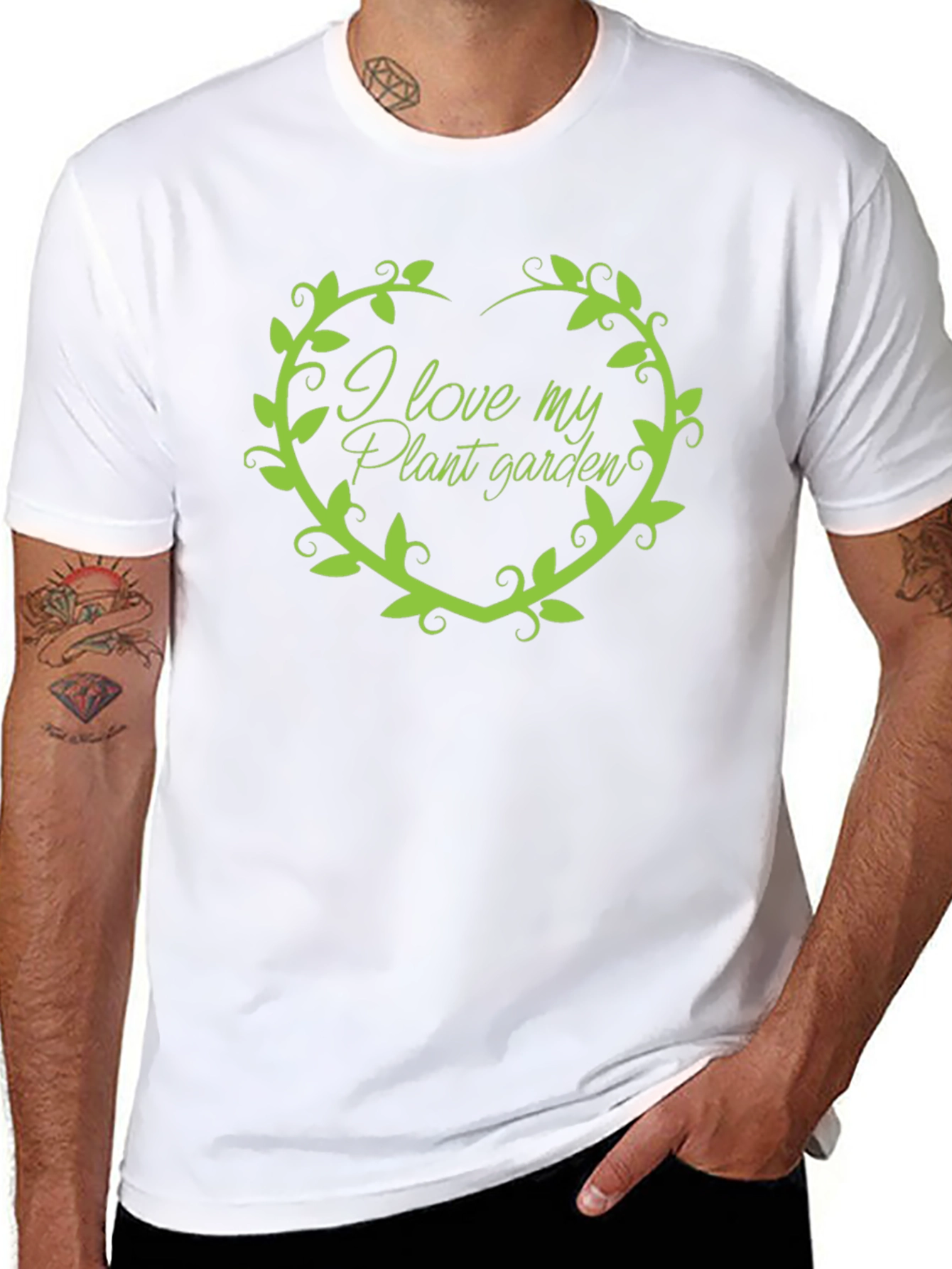 I Love My Plant Garden Black T-Shirt