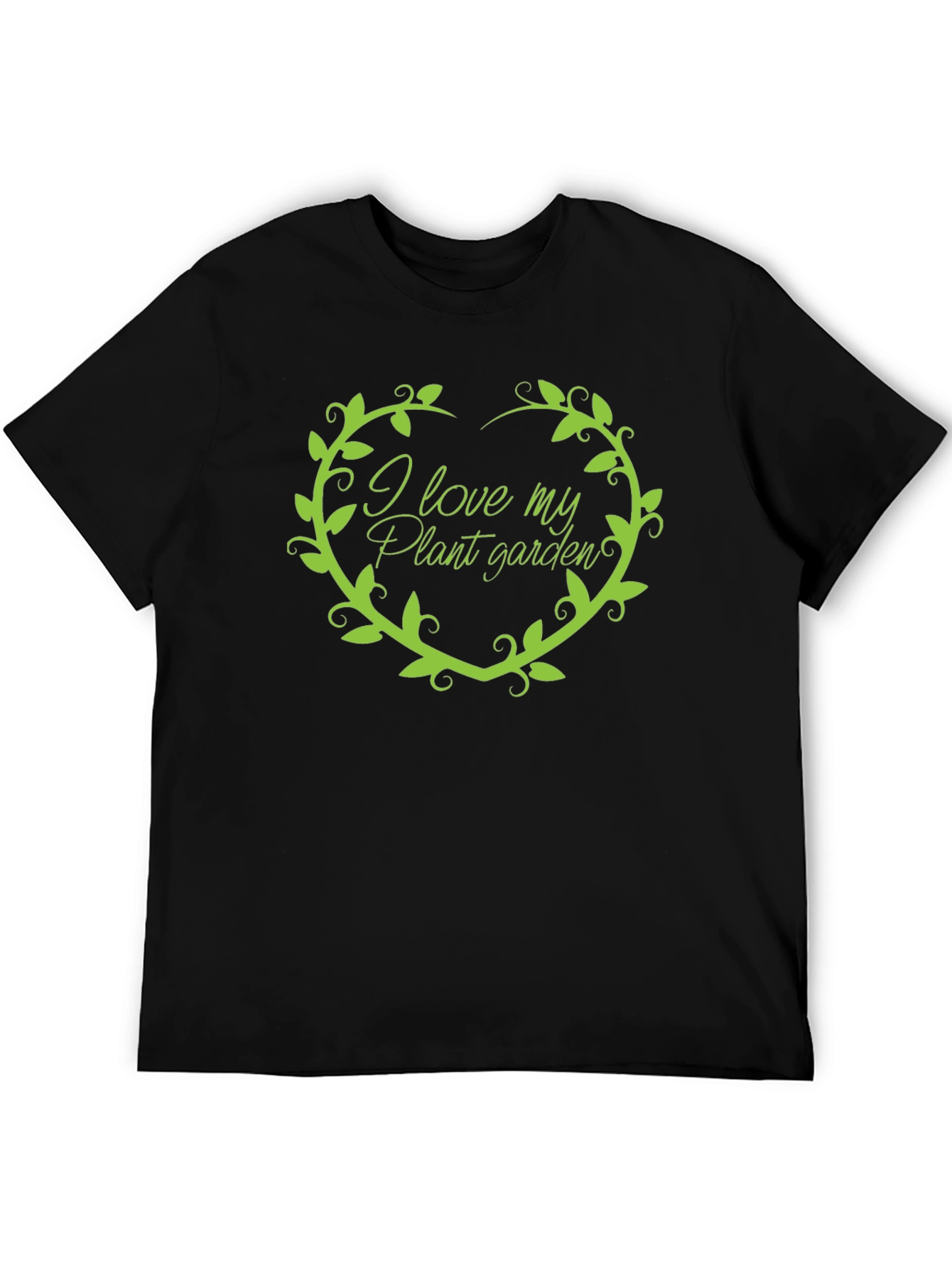 I Love My Plant Garden Black T-Shirt