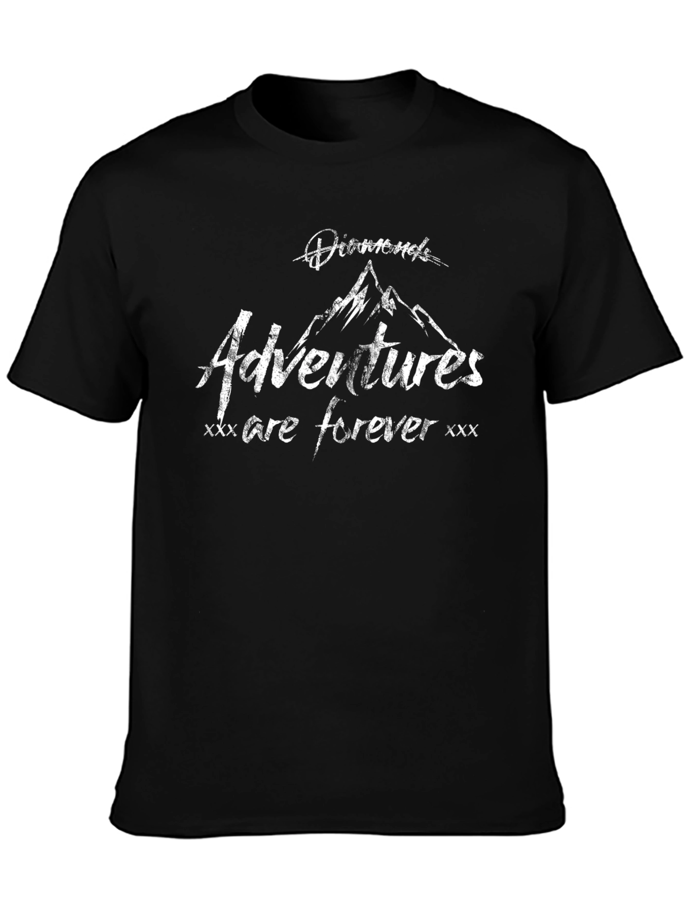 Diamonds Adventures Forever Black T-Shirt