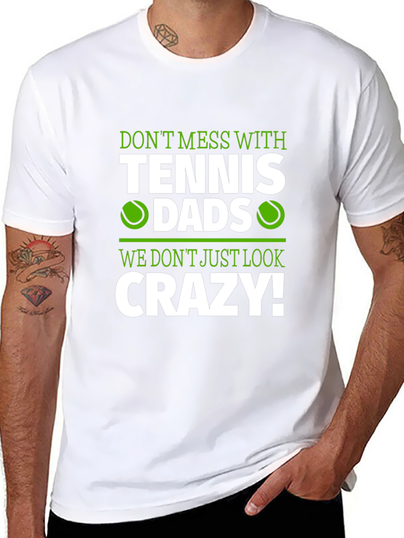 Tennis Dads Crazy Graphic T-Shirt