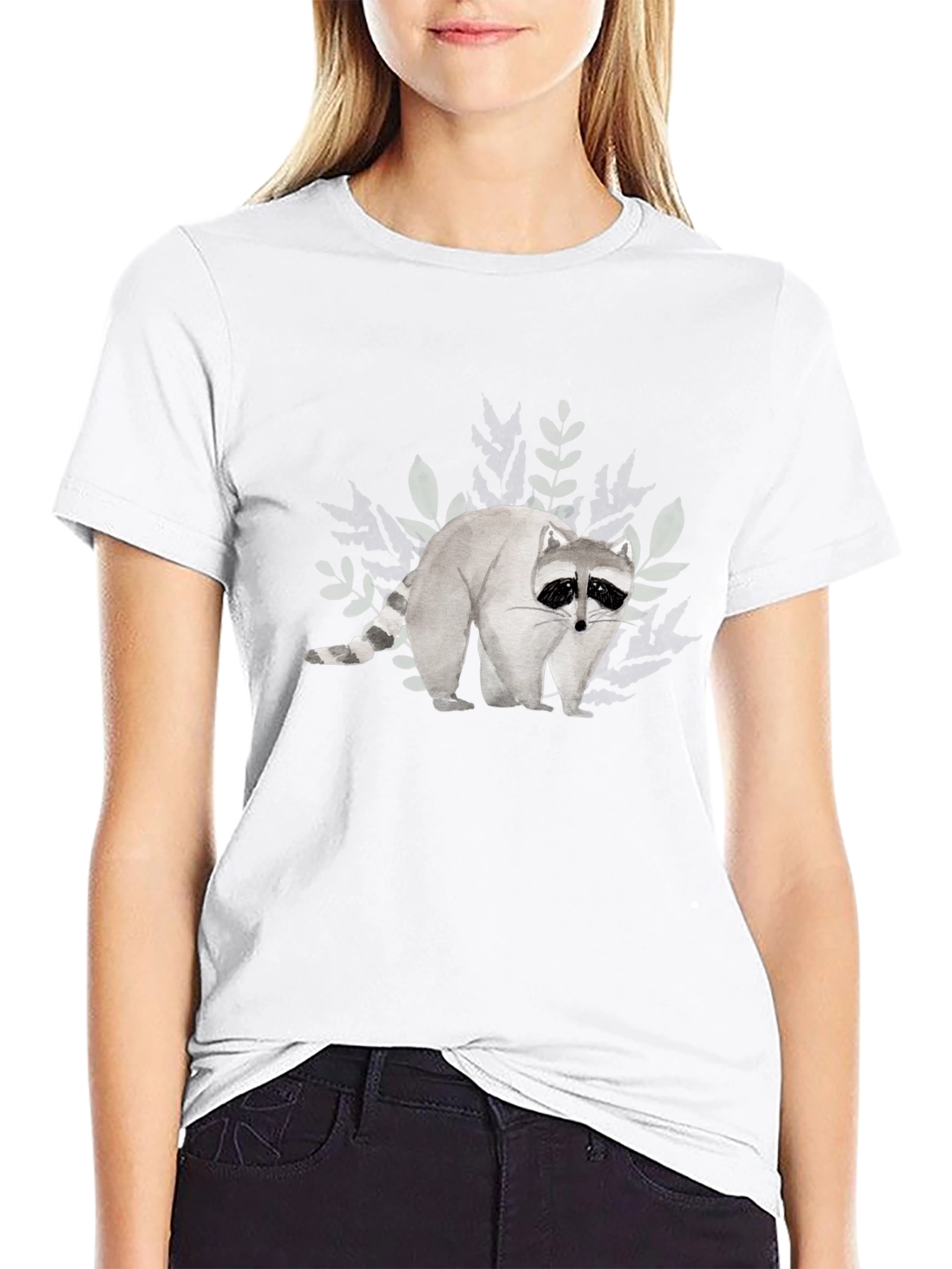 Raccoon Graphic T-Shirt - Casual Style