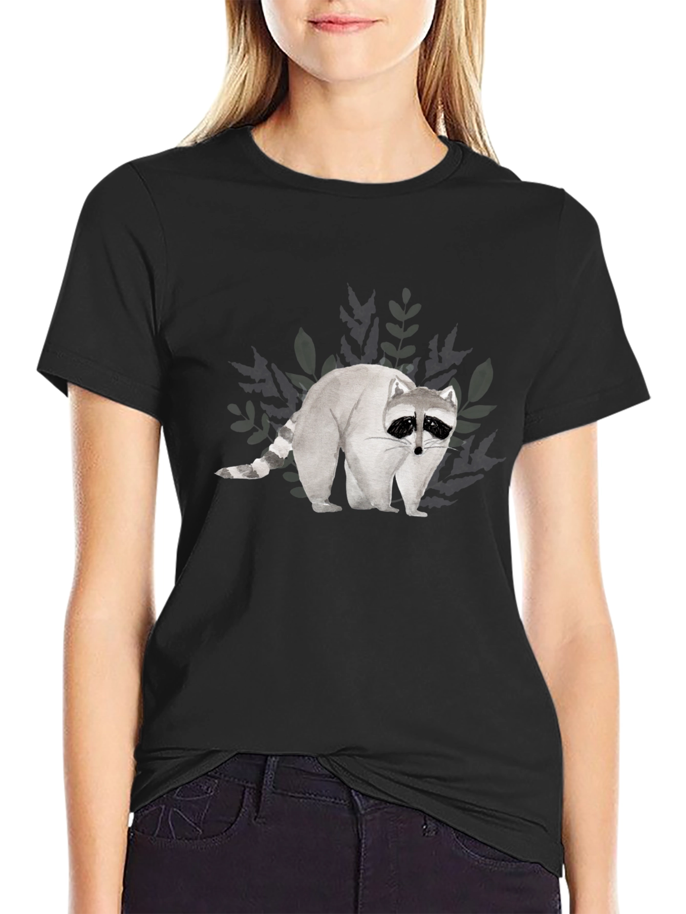 Raccoon Graphic T-Shirt - Casual Style