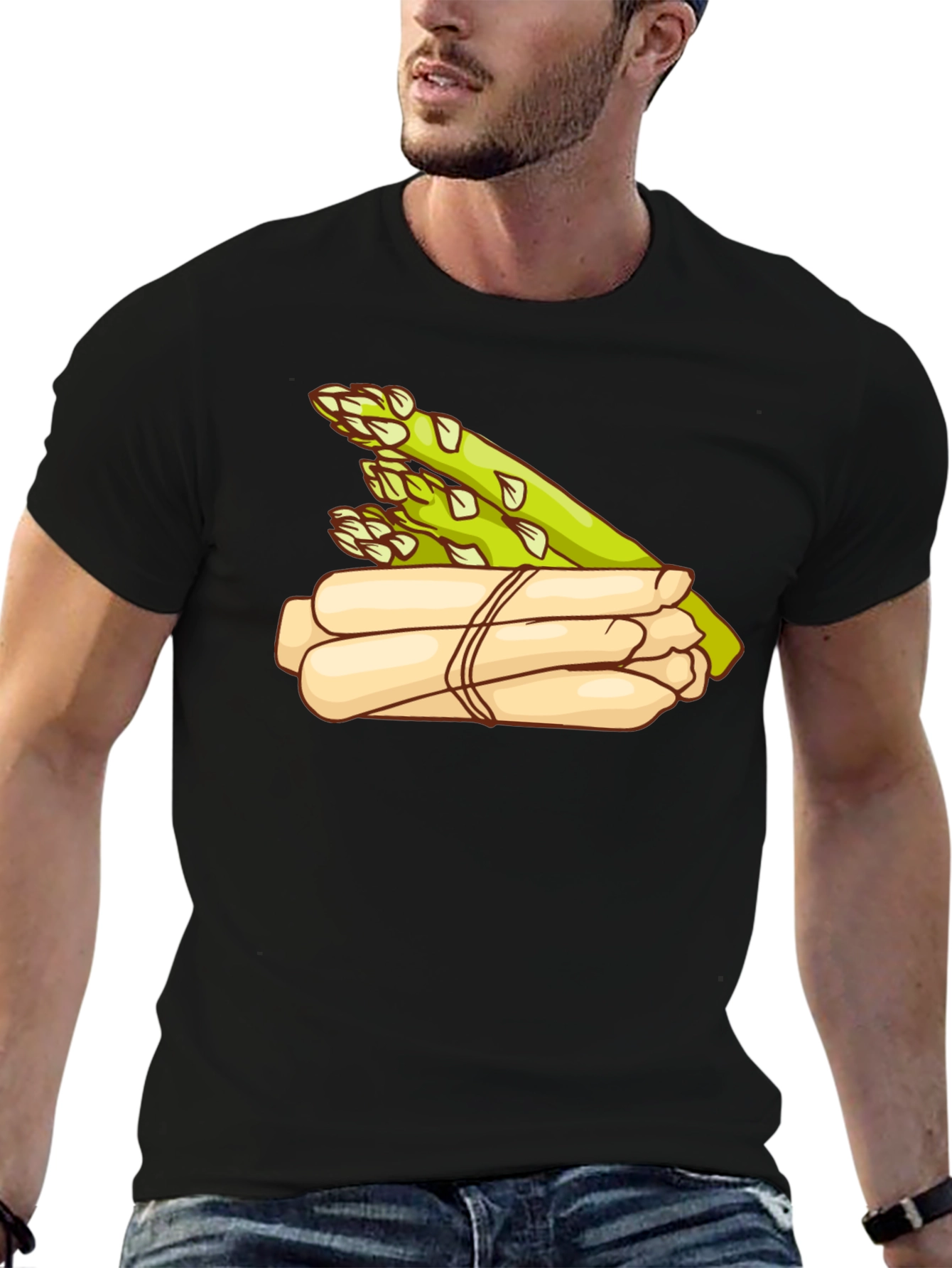 Asparagus Graphic Print T-Shirt - Foodie Fashion
