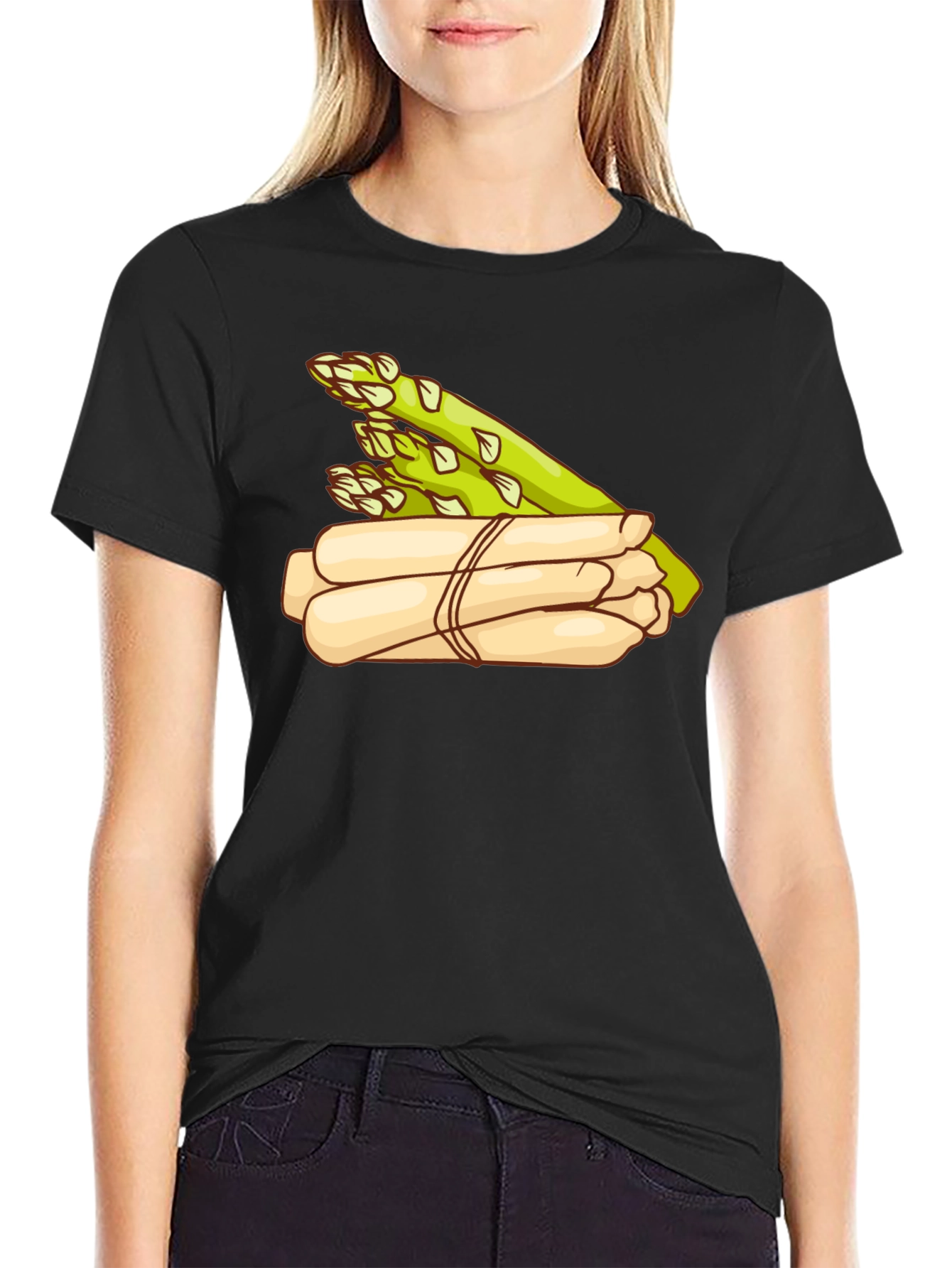 Asparagus Graphic Print T-Shirt - Foodie Fashion