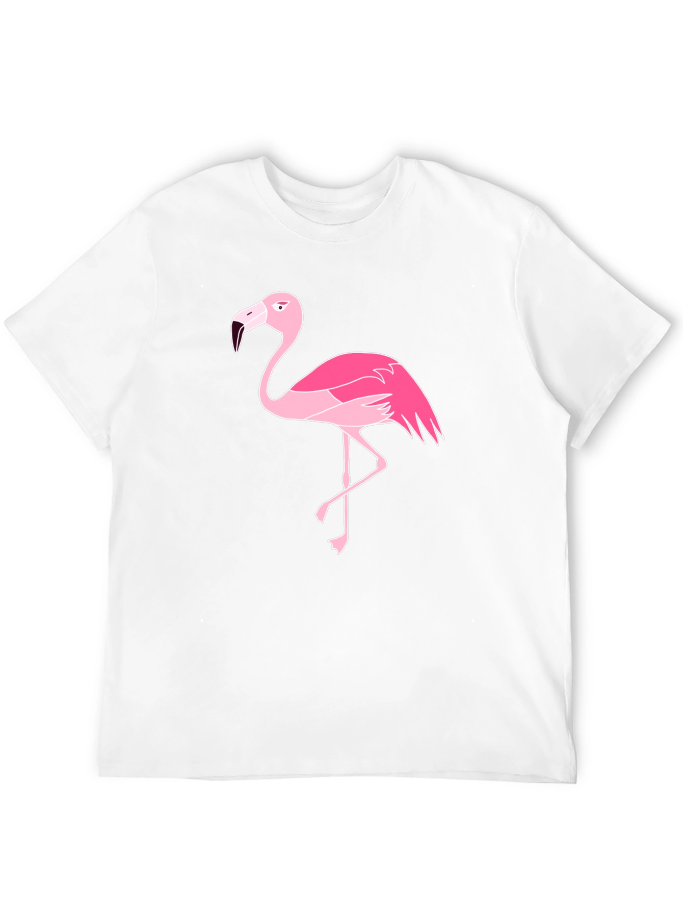 Pink Flamingo Graphic Tee - Classic Black T-Shirt