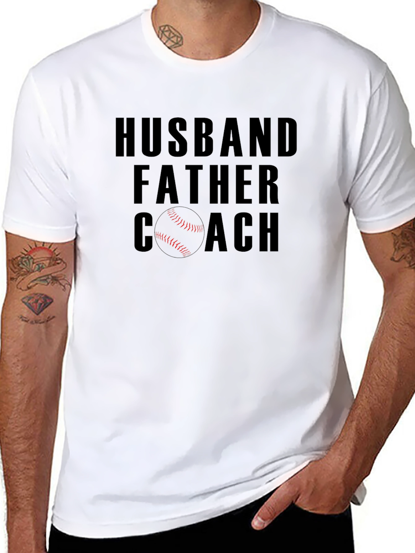 Husband Father Coach Graphic Tee