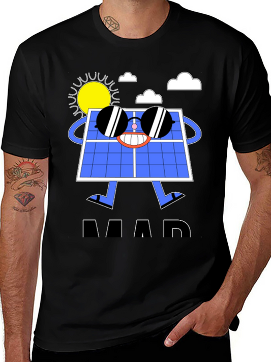 Solar Panel Cartoon Graphic T-Shirt