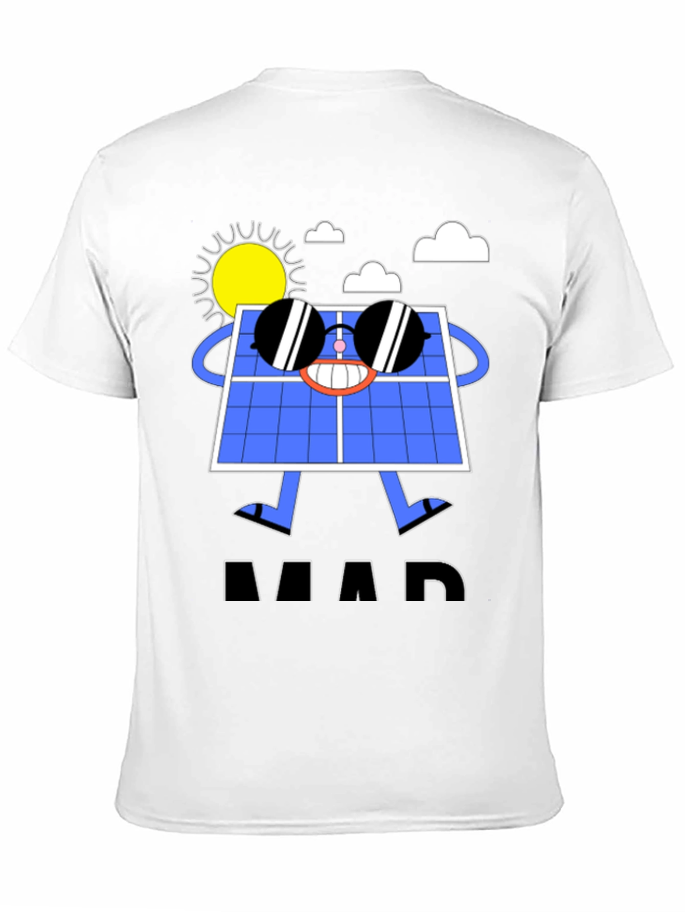 Solar Panel Cartoon Graphic T-Shirt