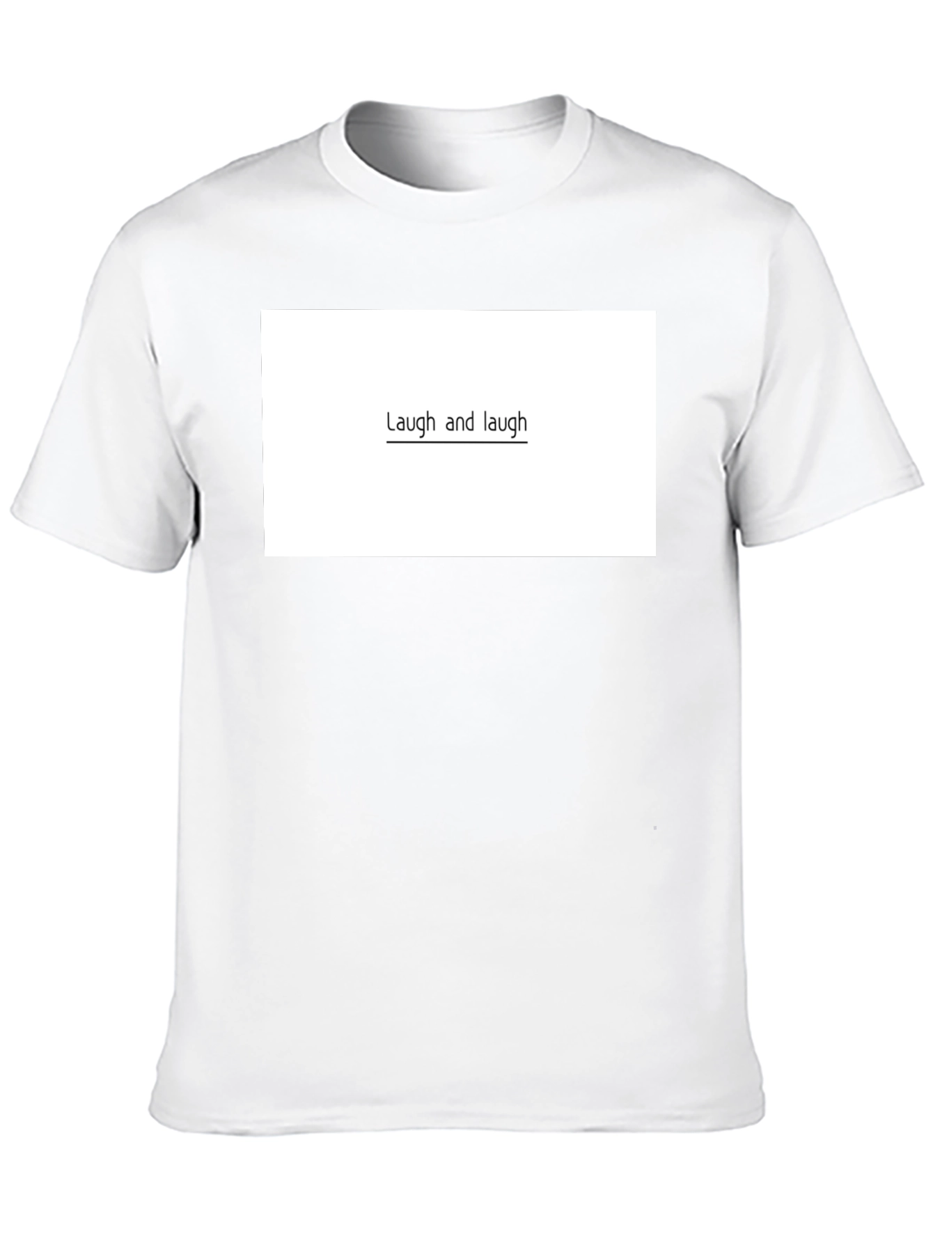 Laugh and Laugh Graphic Tee - Unisex Black T-Shirt