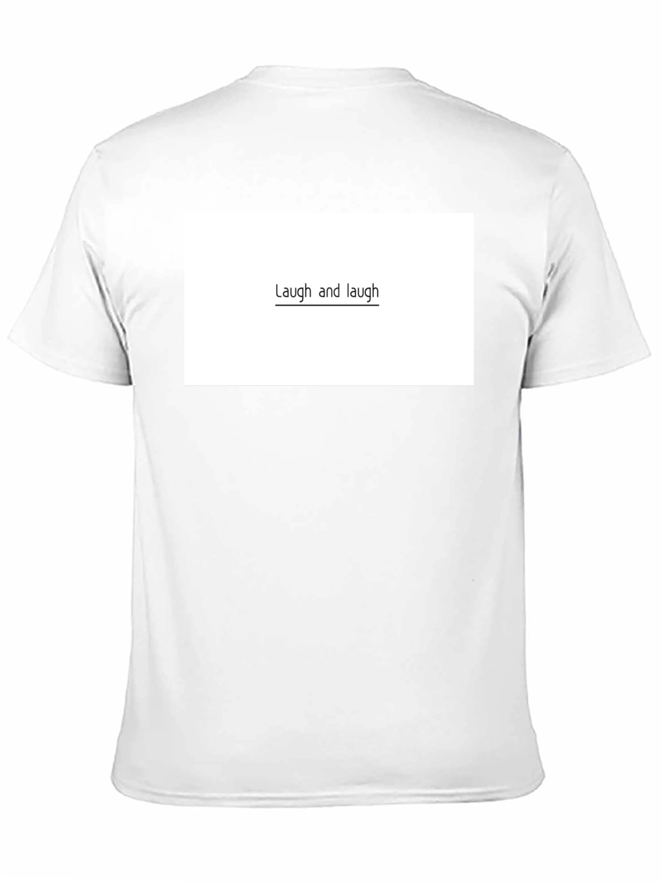 Laugh and Laugh Graphic Tee - Unisex Black T-Shirt