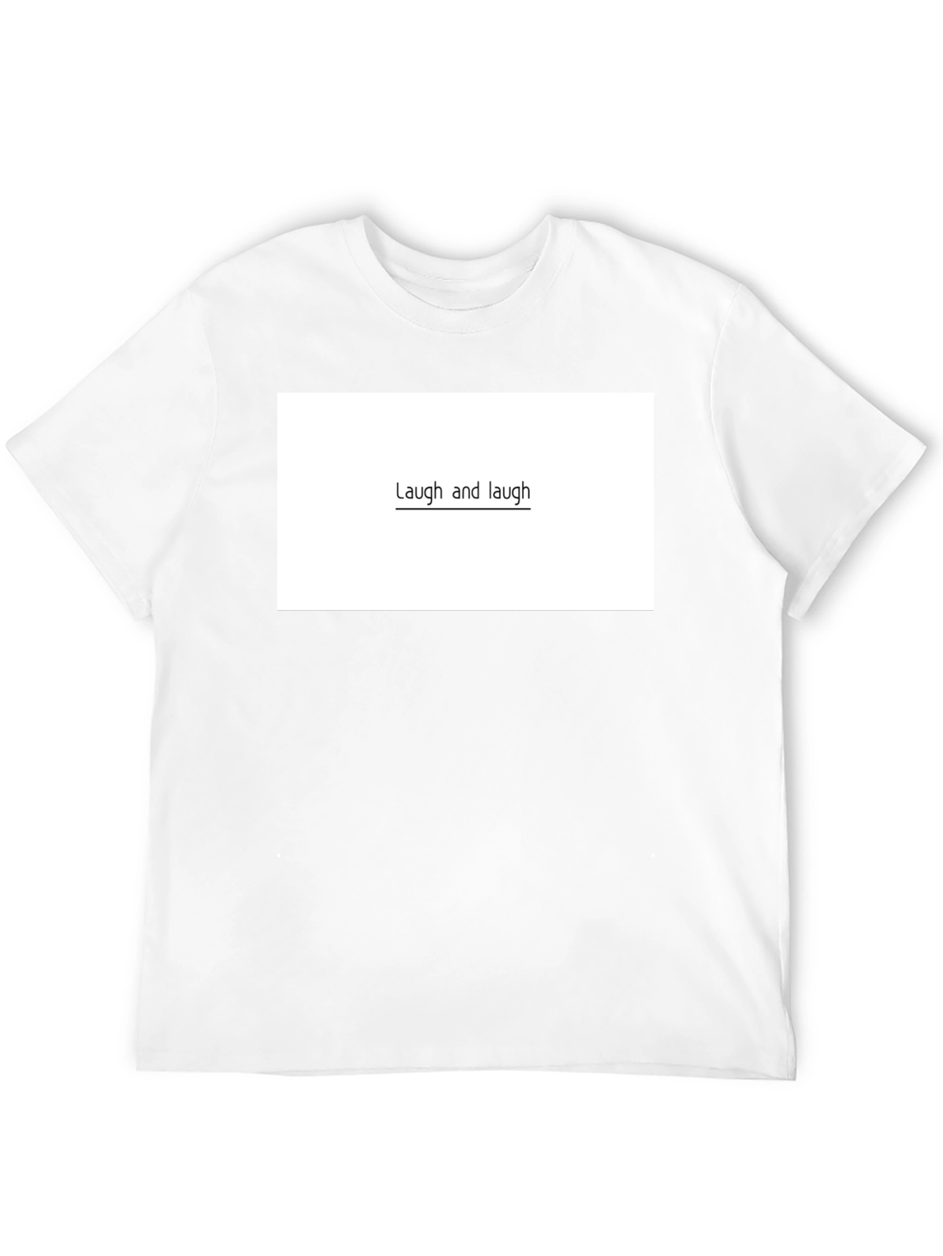 Laugh and Laugh Graphic Tee - Unisex Black T-Shirt