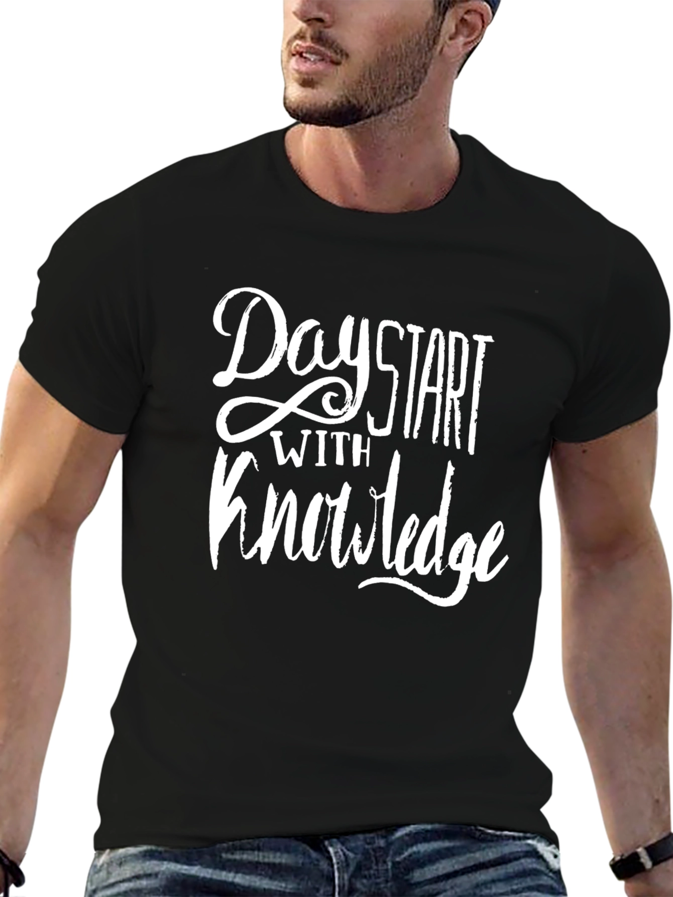 Day Start with Knowledge Graphic Tee