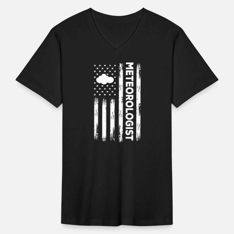 USA Flag Meteorologist America Weatherman