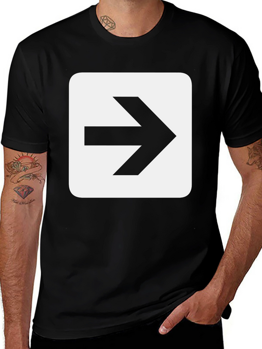 Arrow Graphic Black T-Shirt