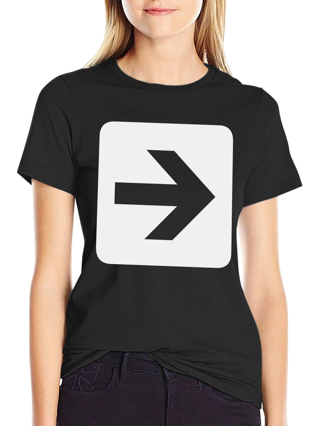 Arrow Graphic Black T-Shirt