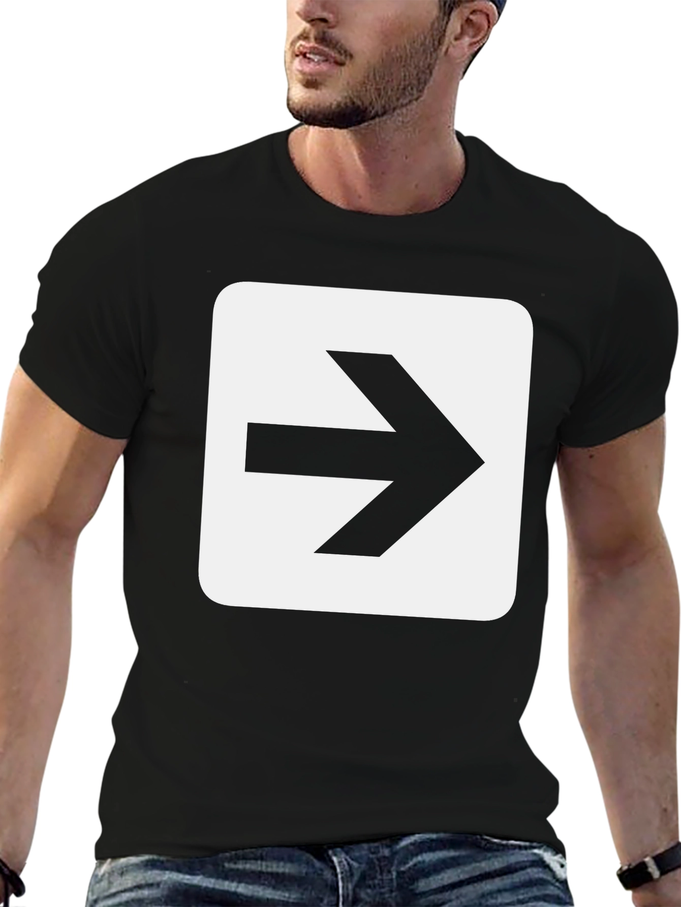 Arrow Graphic Black T-Shirt