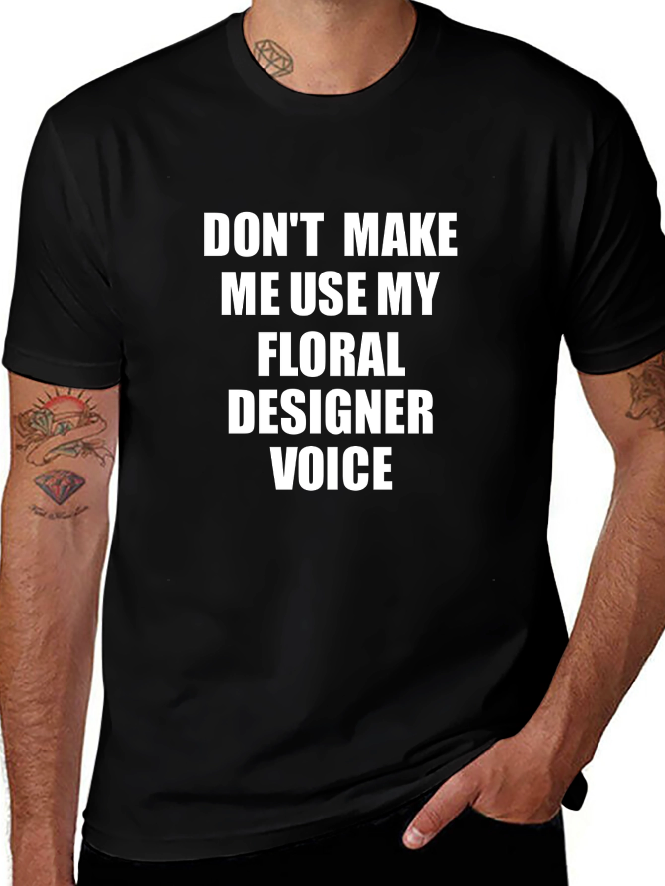 Floral Designer Voice T-Shirt - Funny Graphic Tee