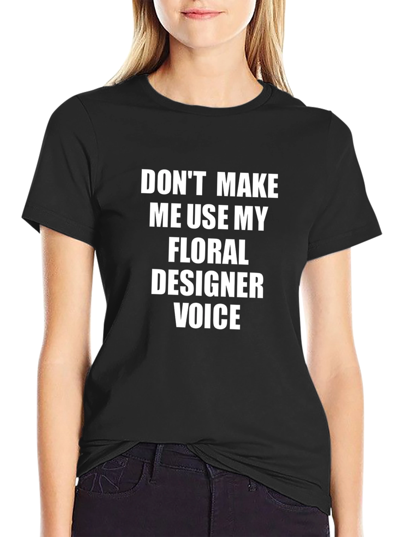Floral Designer Voice T-Shirt - Funny Graphic Tee