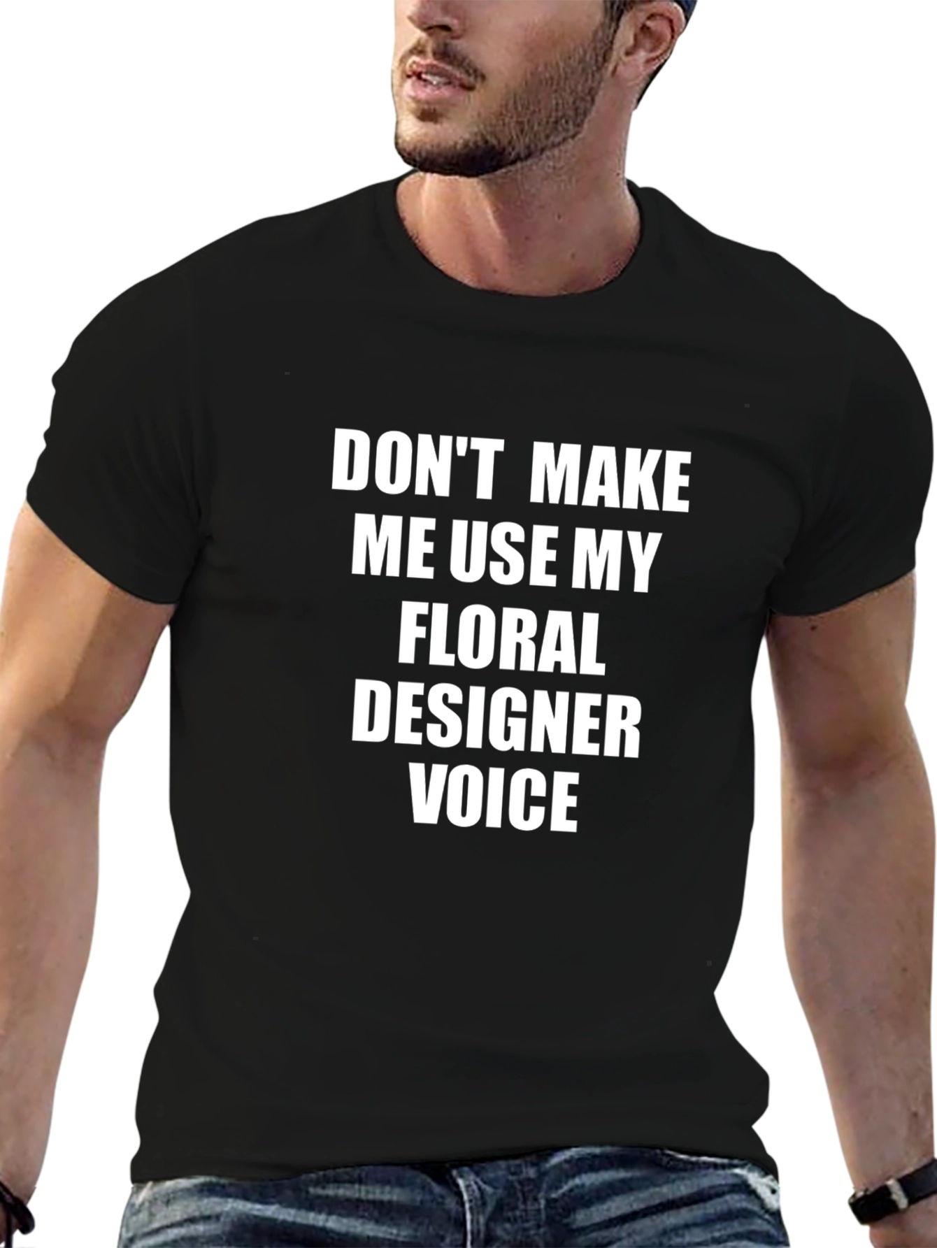 Floral Designer Voice T-Shirt - Funny Graphic Tee