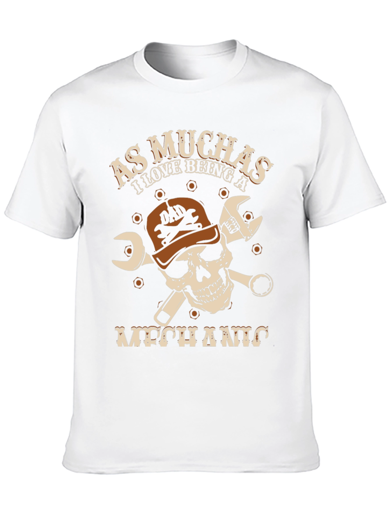 Mechanic Skull Graphic T-Shirt