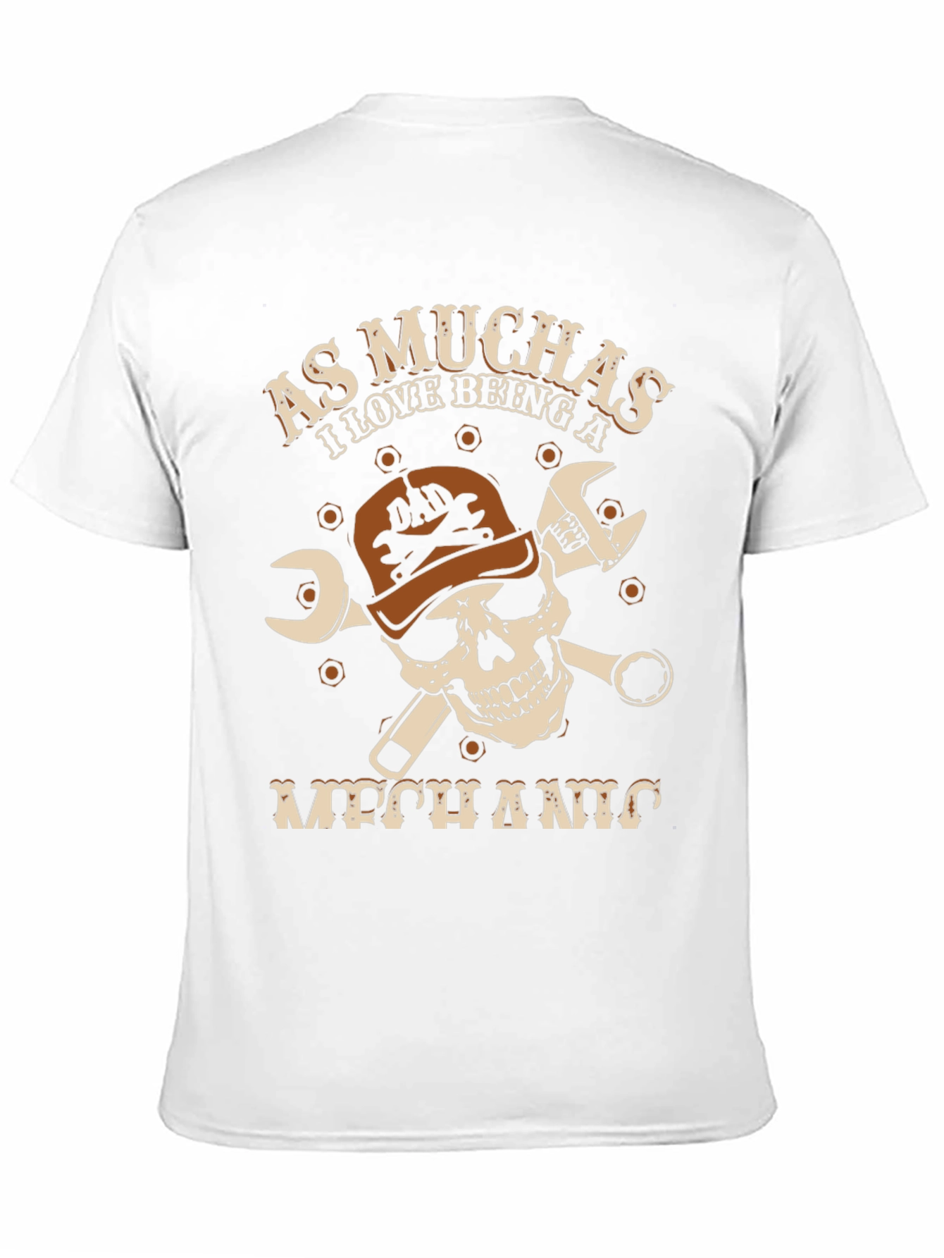 Mechanic Skull Graphic T-Shirt