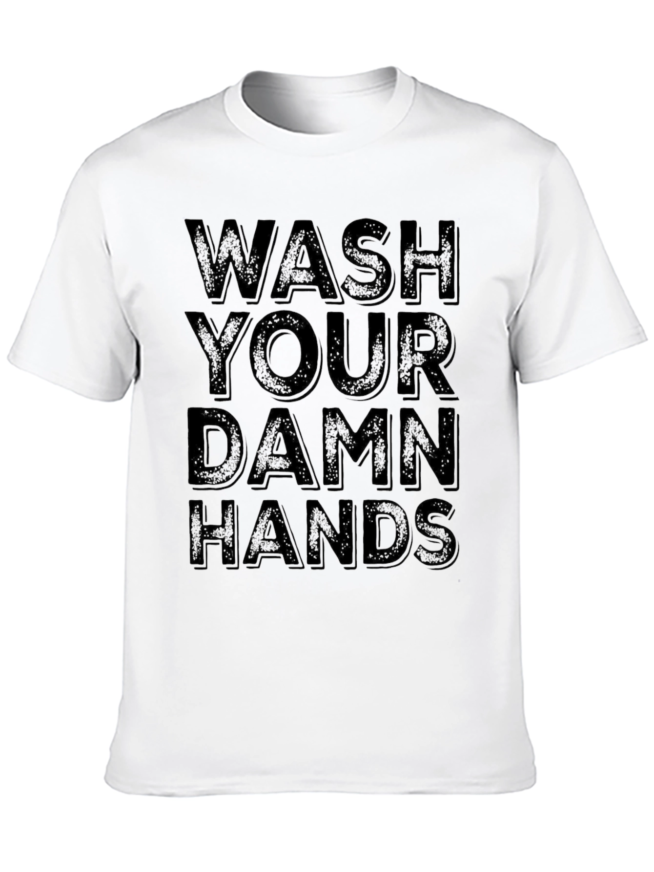 Wash Your Damn Hands Graphic Tee - Black
