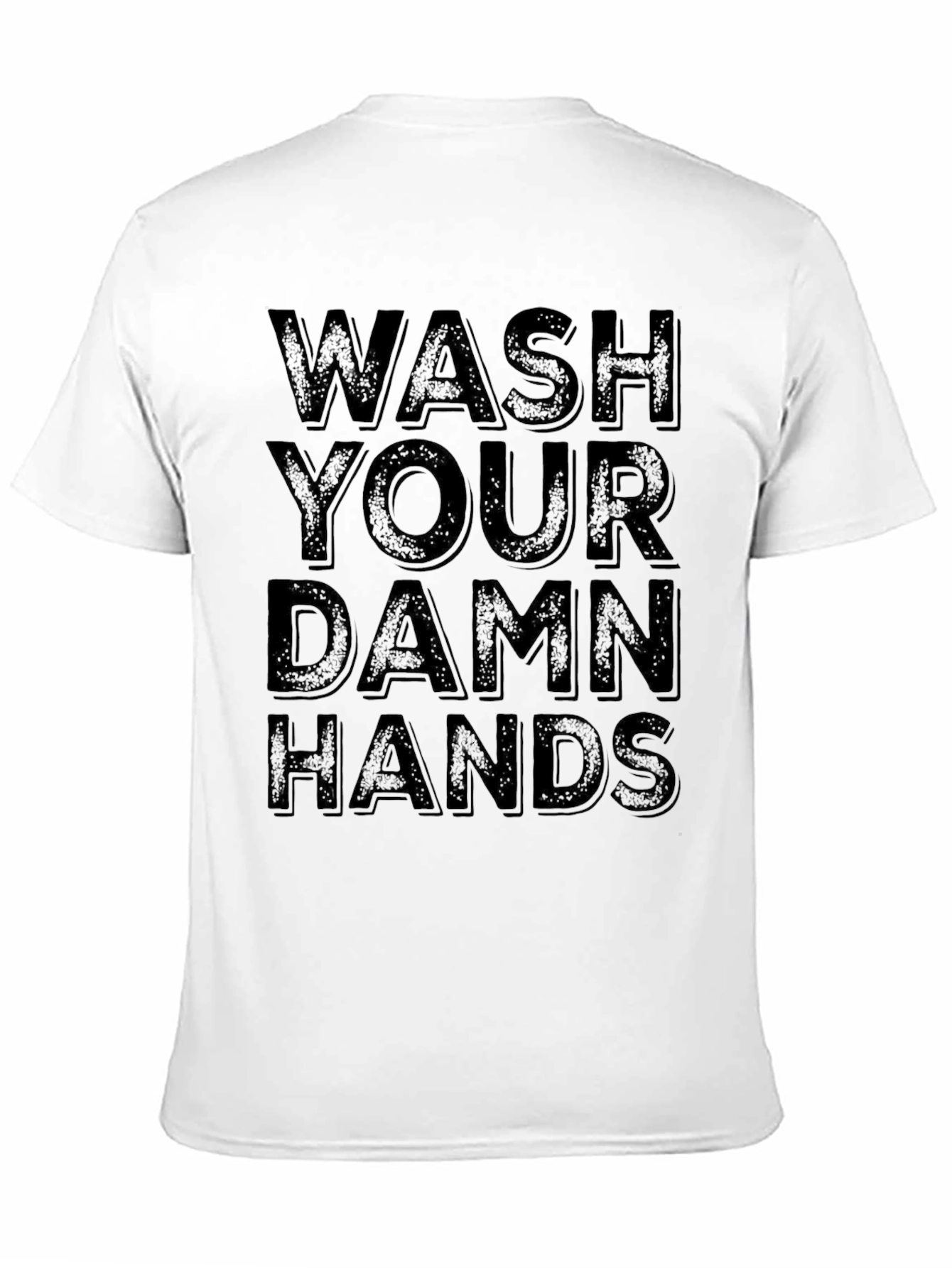 Wash Your Damn Hands Graphic Tee - Black