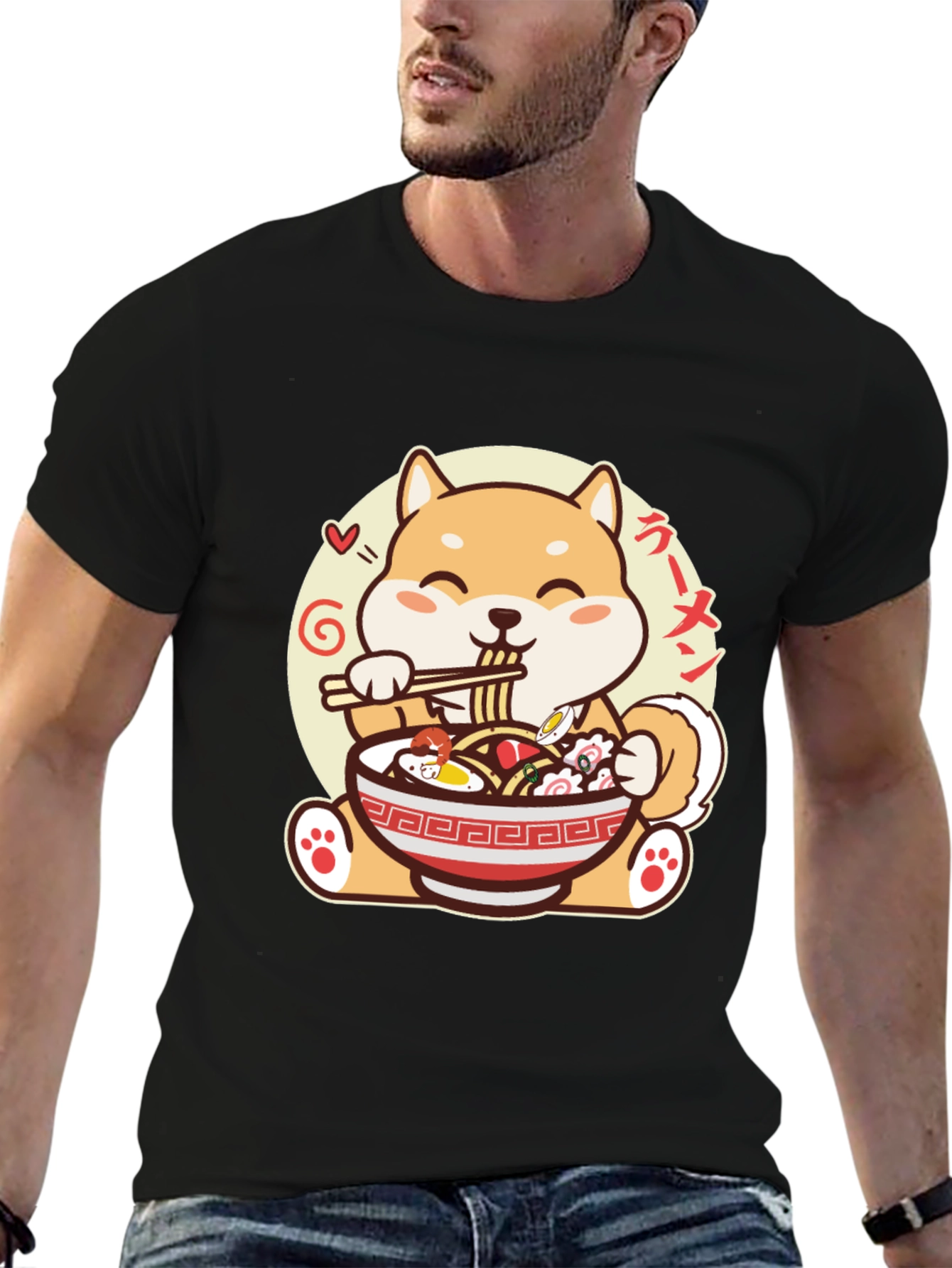 Shiba Inu Ramen T-Shirt - Cute Anime Dog Tee