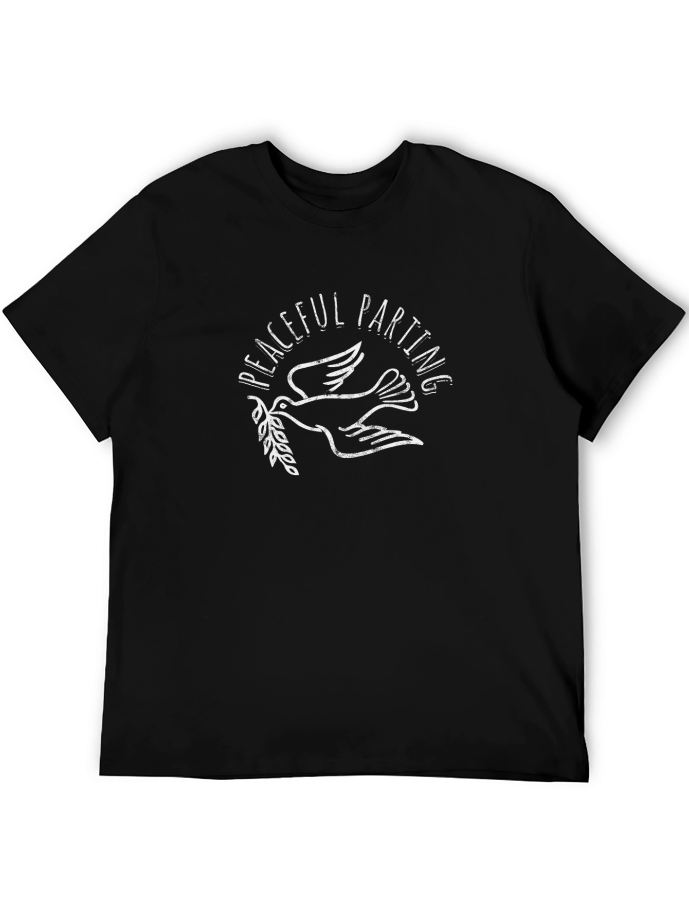 Peaceful Parting Dove Graphic Tee - Soft Cotton Blend