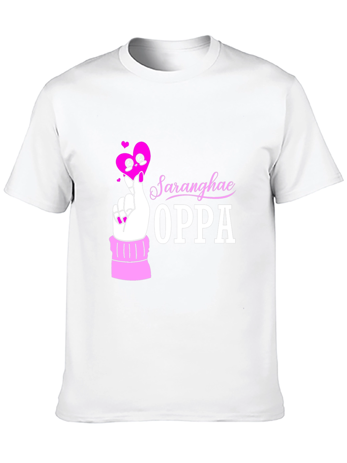 Saraghae Oppa Black T-Shirt