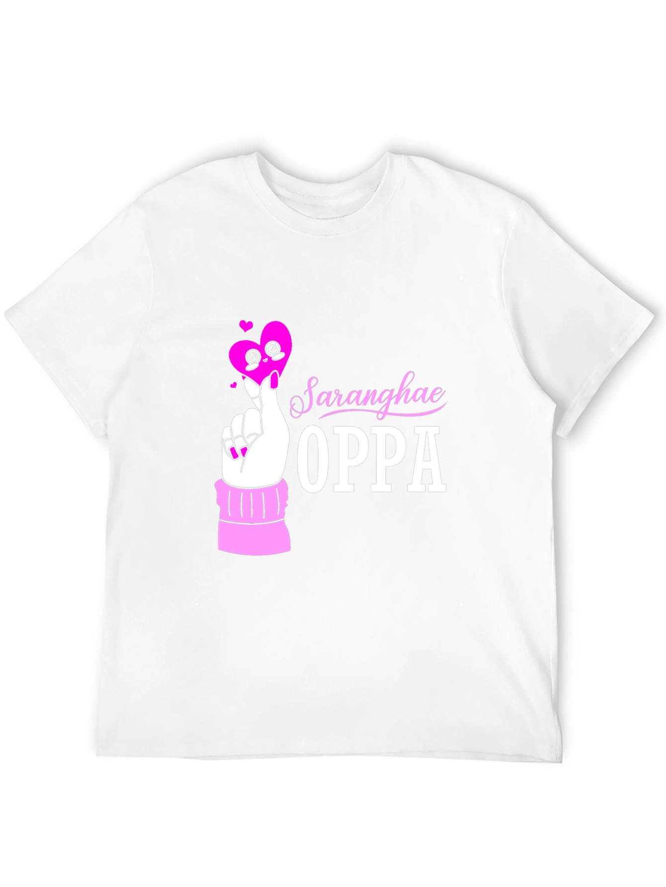Saraghae Oppa Black T-Shirt