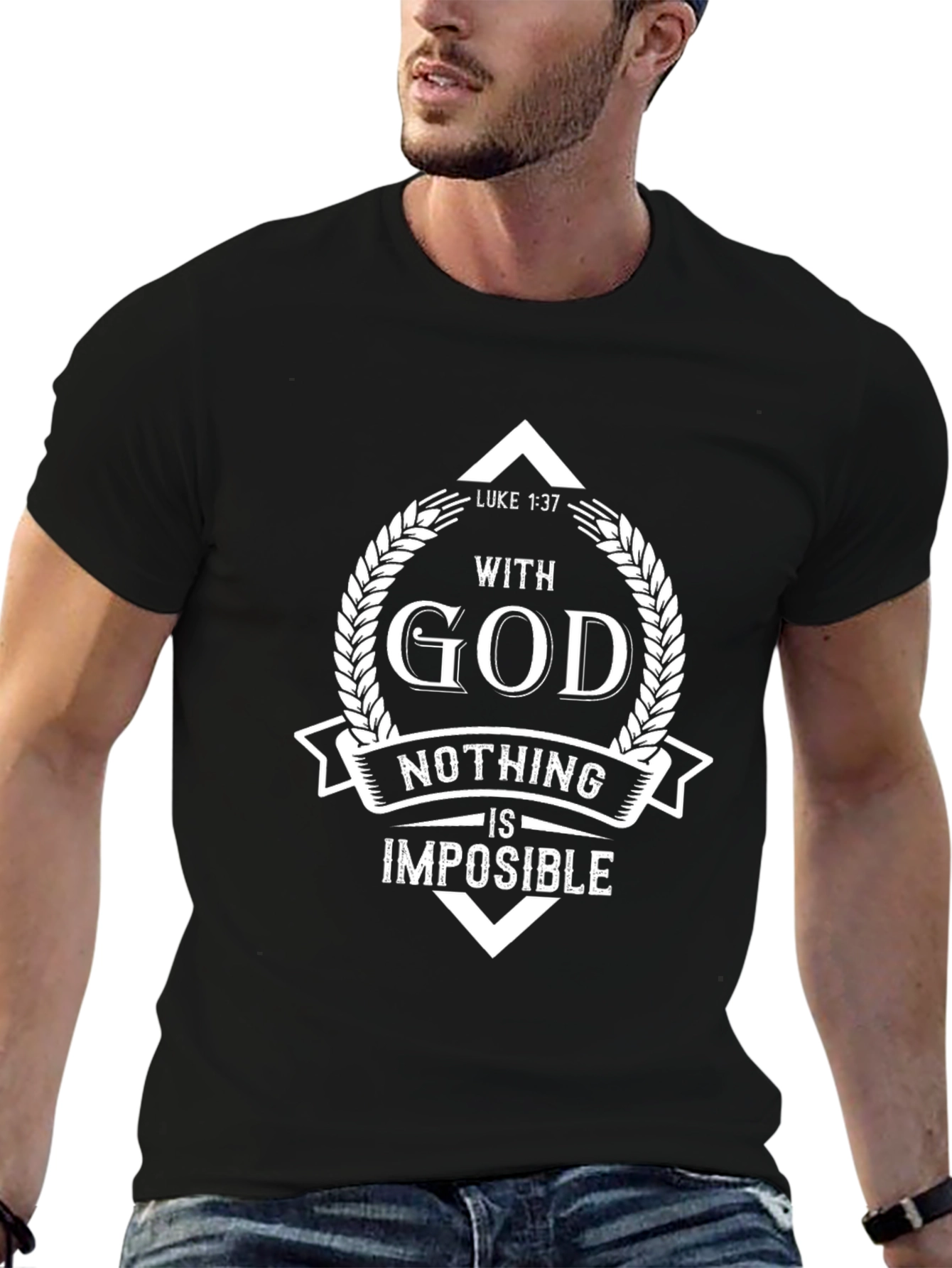 Faith-Inspired T-Shirt: With God Nothing Is Impossible