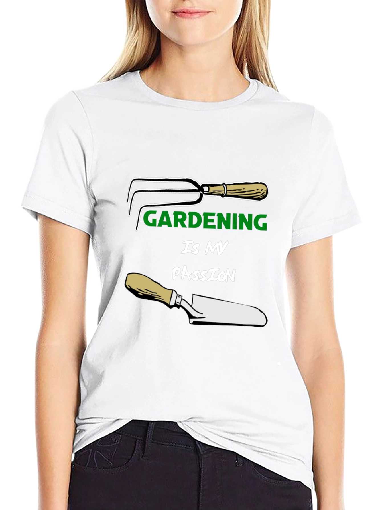 Gardening Is My Passion Black T-Shirt